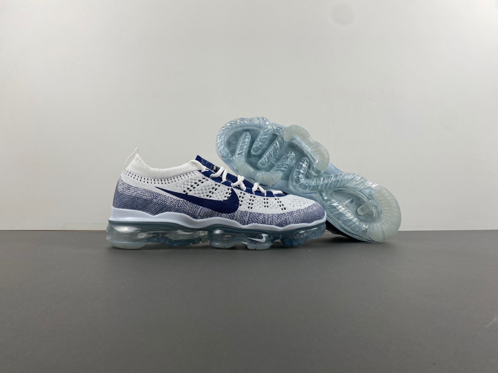 Nike Air VaporMax 2023 FK Men's Shoes - Pure Platinum/Court Blue, Model DV1678-009