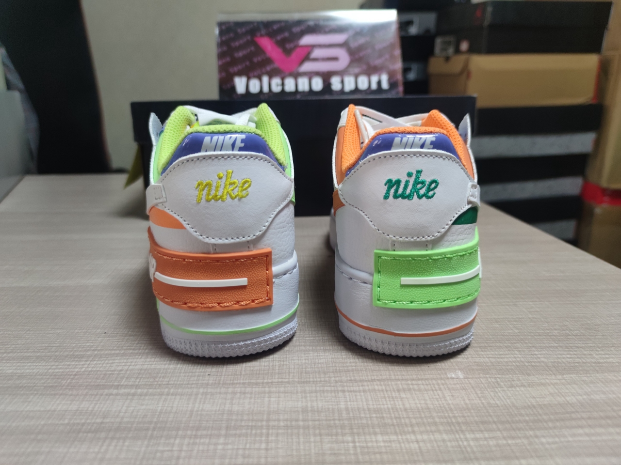 Air Force 1 Low Shadow White Peach Cream Lime DX3718 100