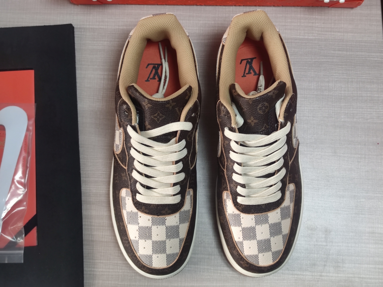 Air Force 1 Low Louis Vuitton Monogram Brown Damier Azur