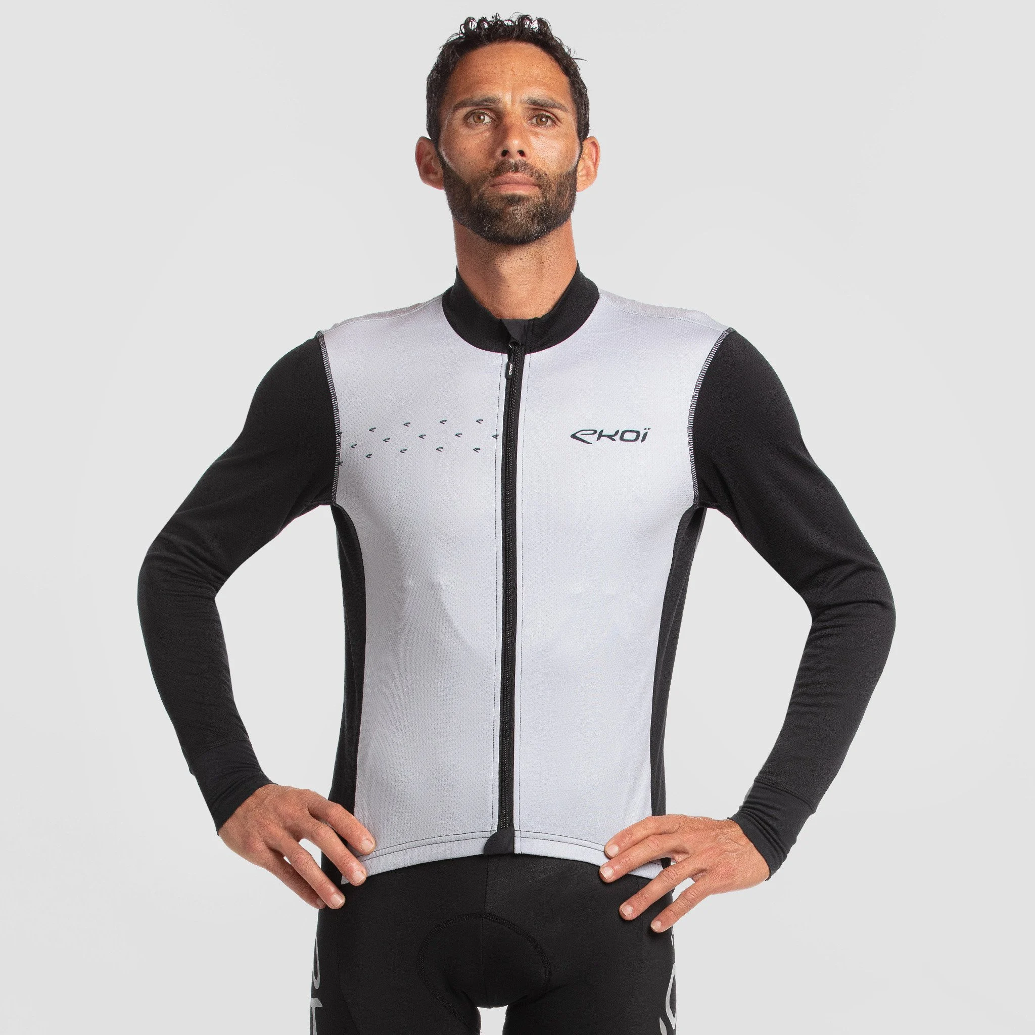 LONG SLEEVES JERSEY EKOI STRADA ESSENTIEL GREY