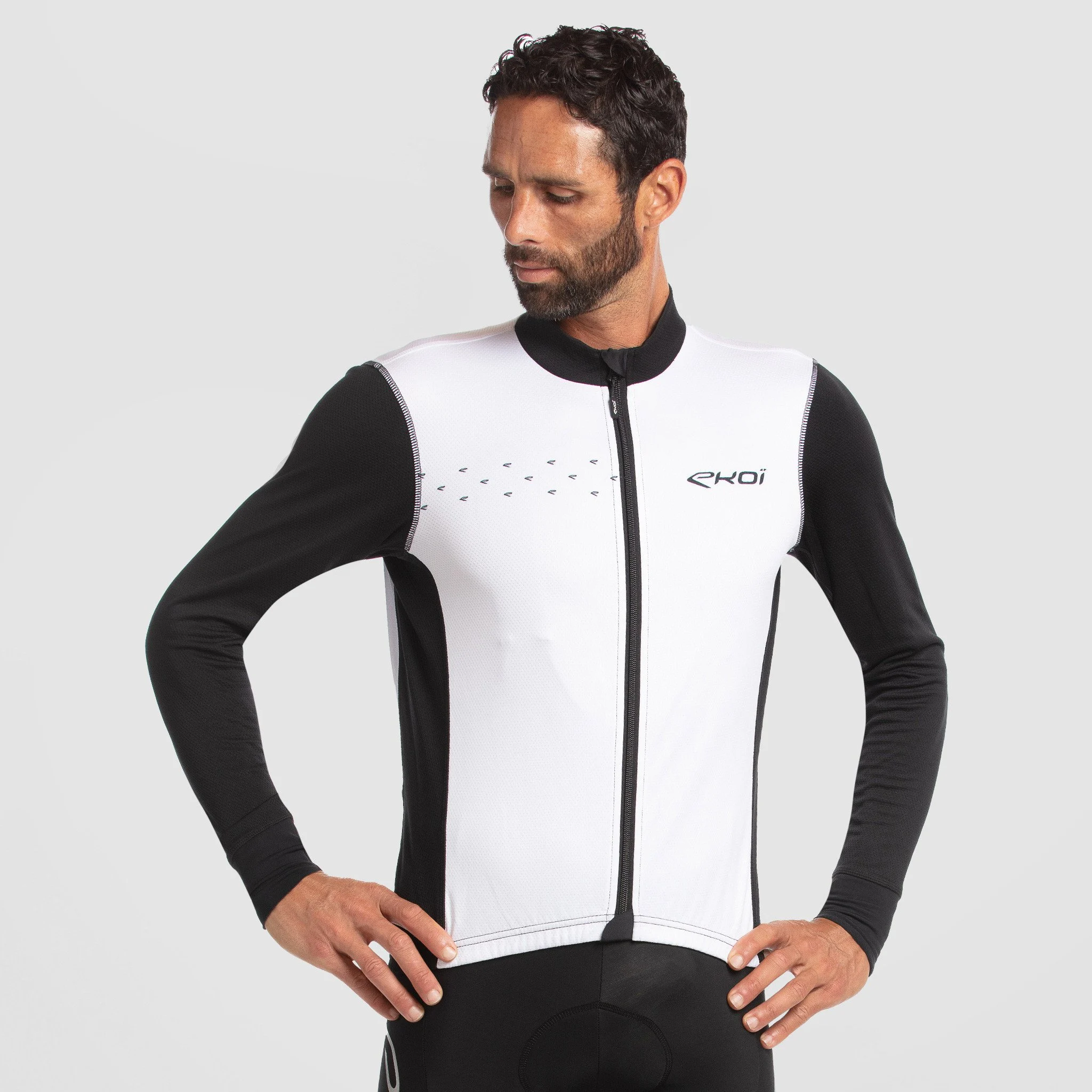 LONG SLEEVES JERSEY EKOI STRADA ESSENTIEL WHITE