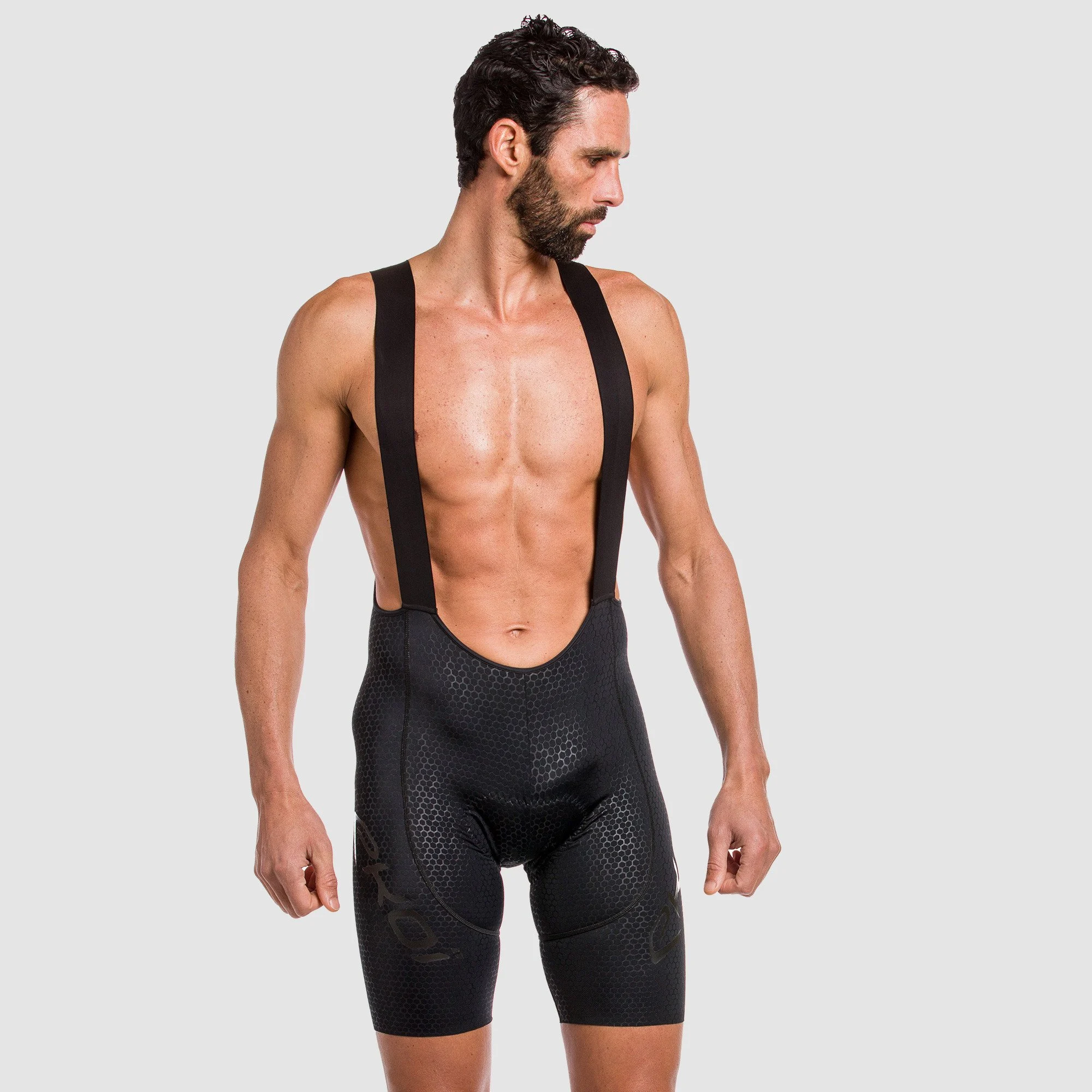 EKOI 3D GEL PERF HEXA Bib Shorts Black