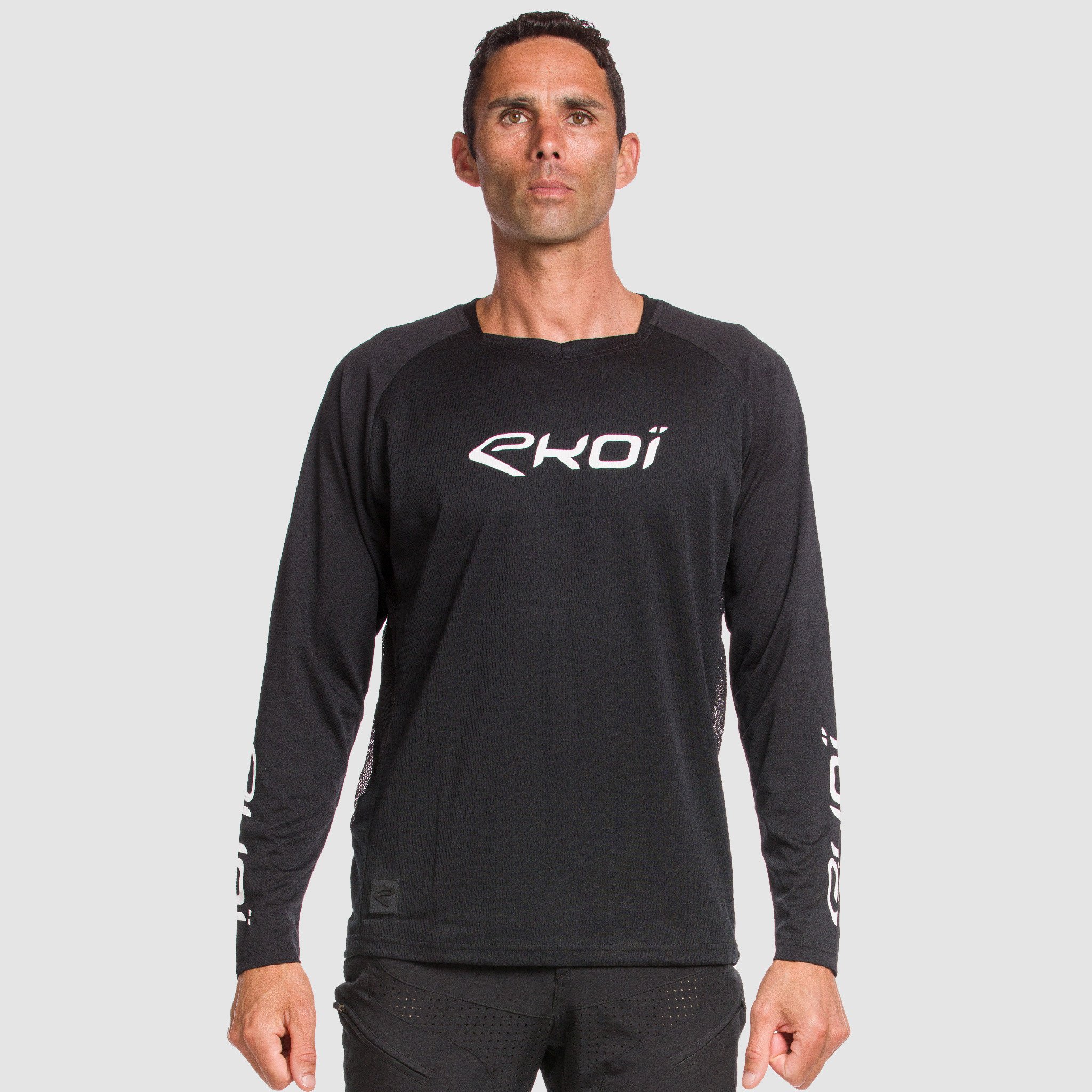 Long Sleeves Jersey EKOI MTB Black