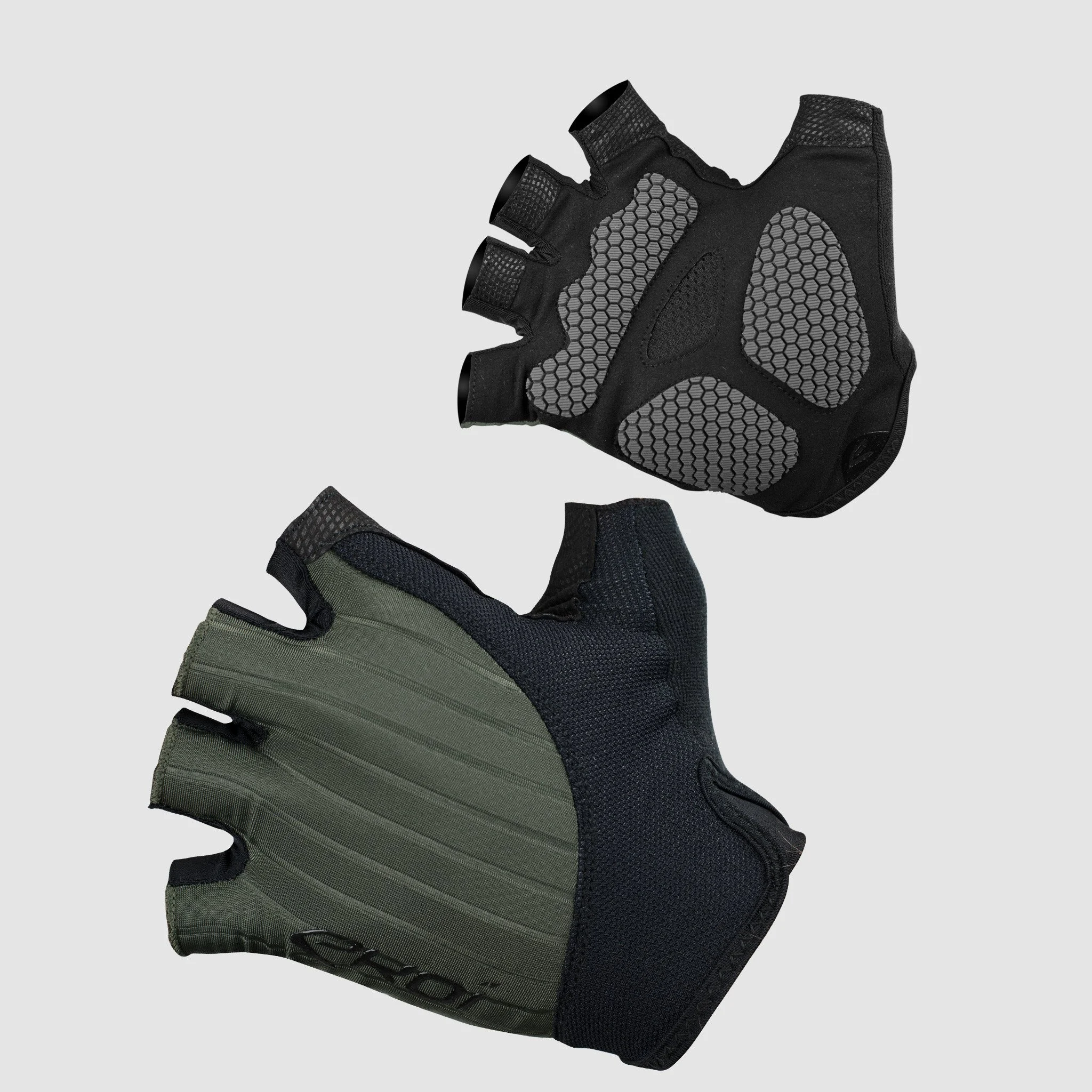 Gants velo silicon concept EKOI KAKI