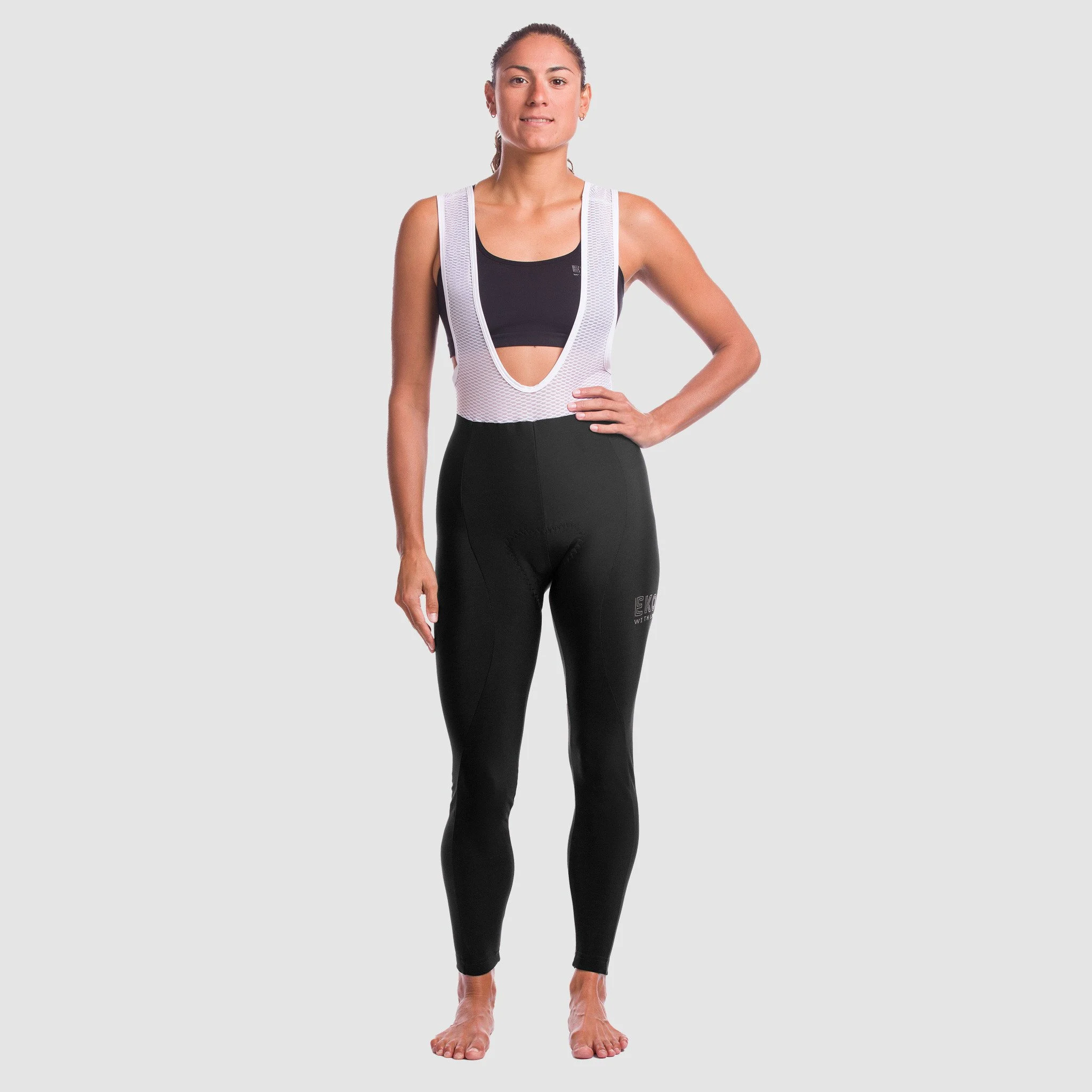 EKOI black women's bib tights