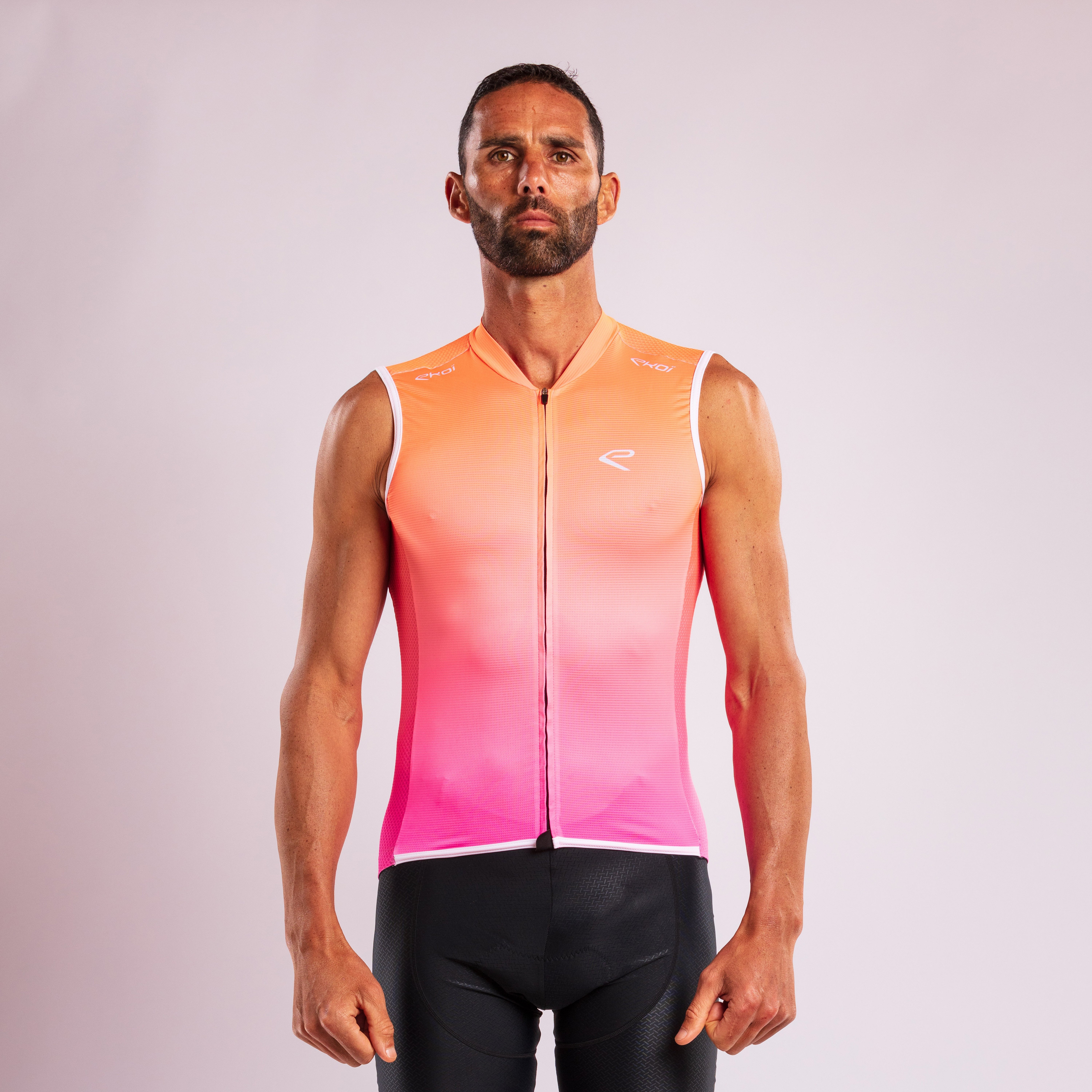 EKOI Perf SUMMER Orange Fluo Sleeveless Jersey