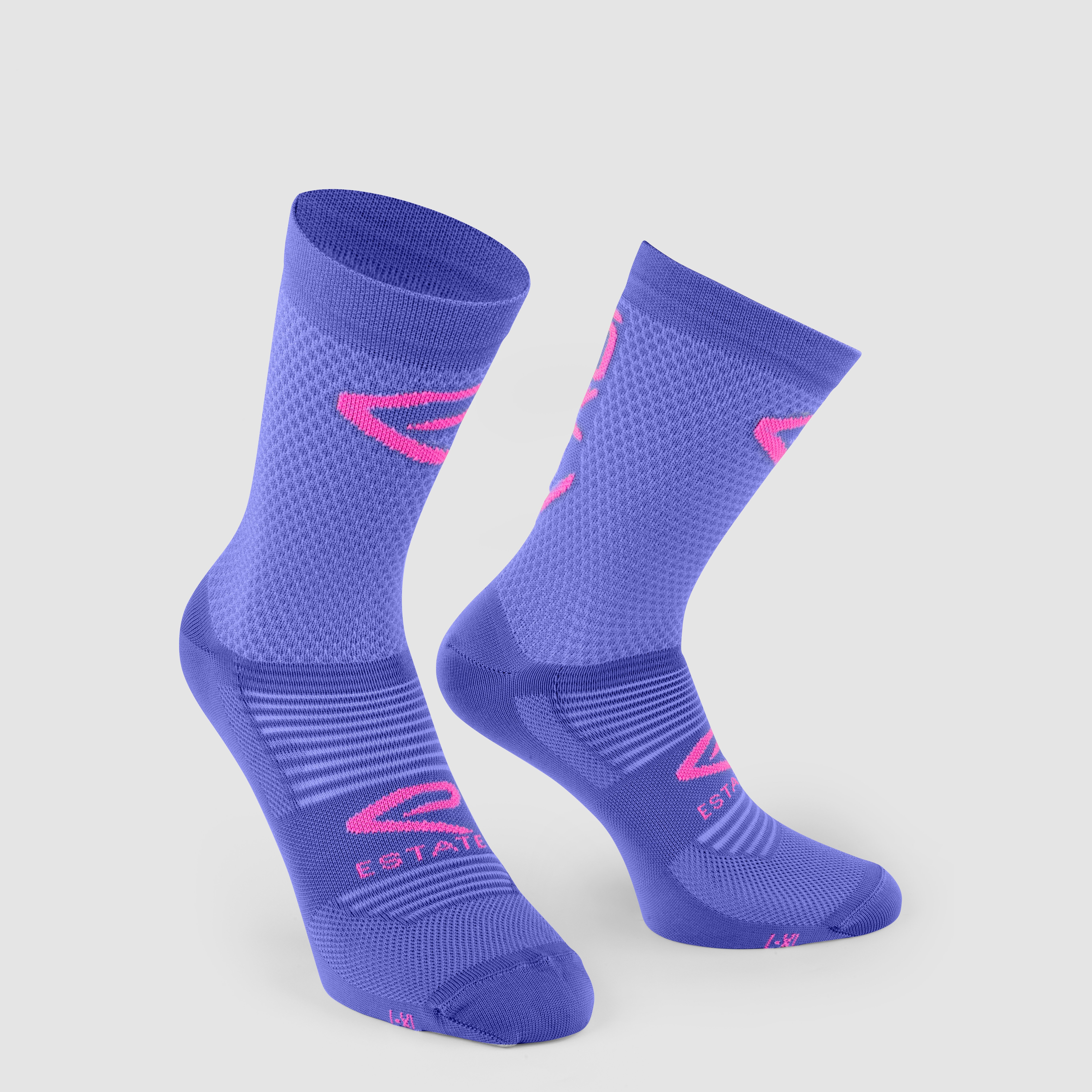 EKOI Perf ESTATE Cycling Socks LILAC Neon Pink 14 CM