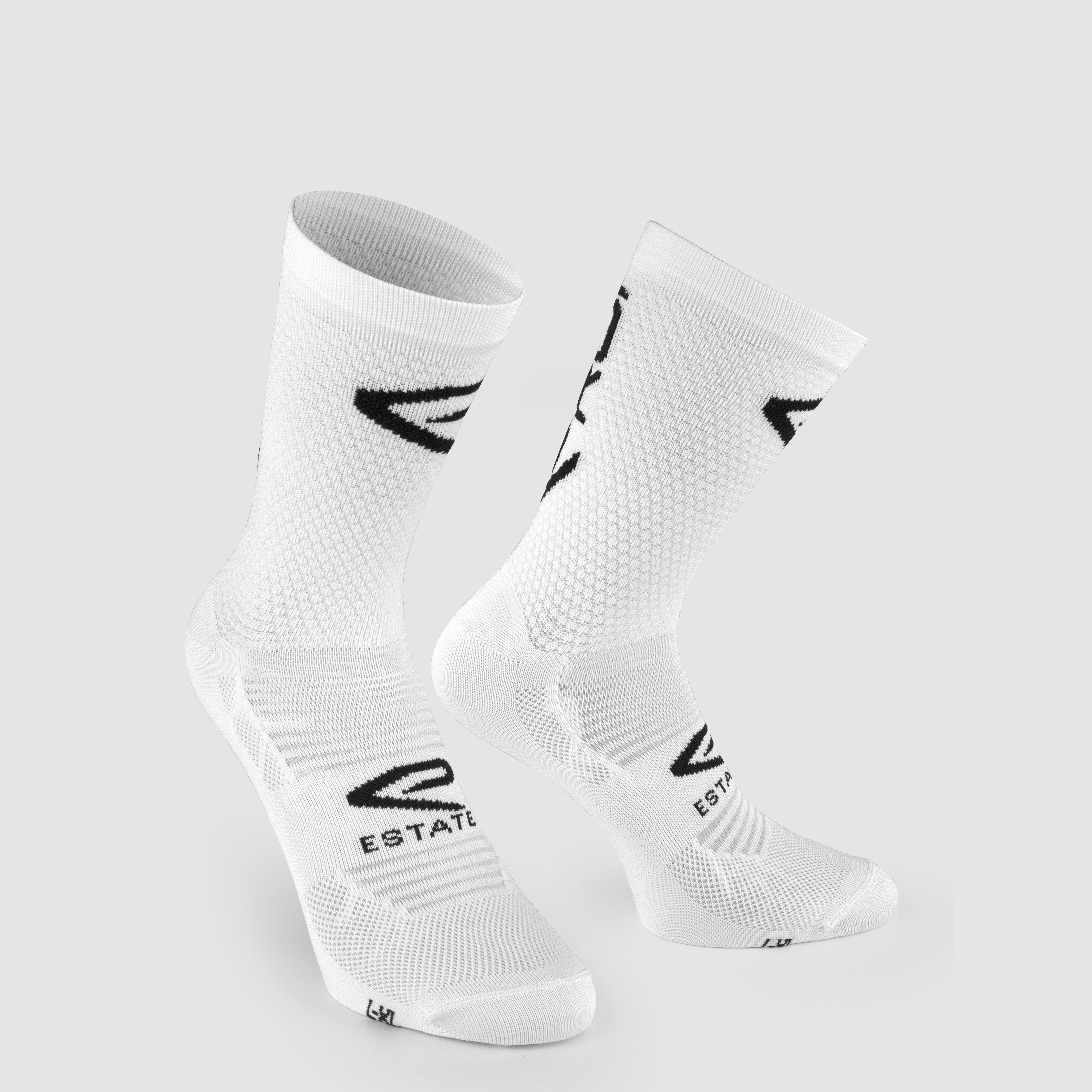 EKOI Perf ESTATE Cycling Socks White 14CM