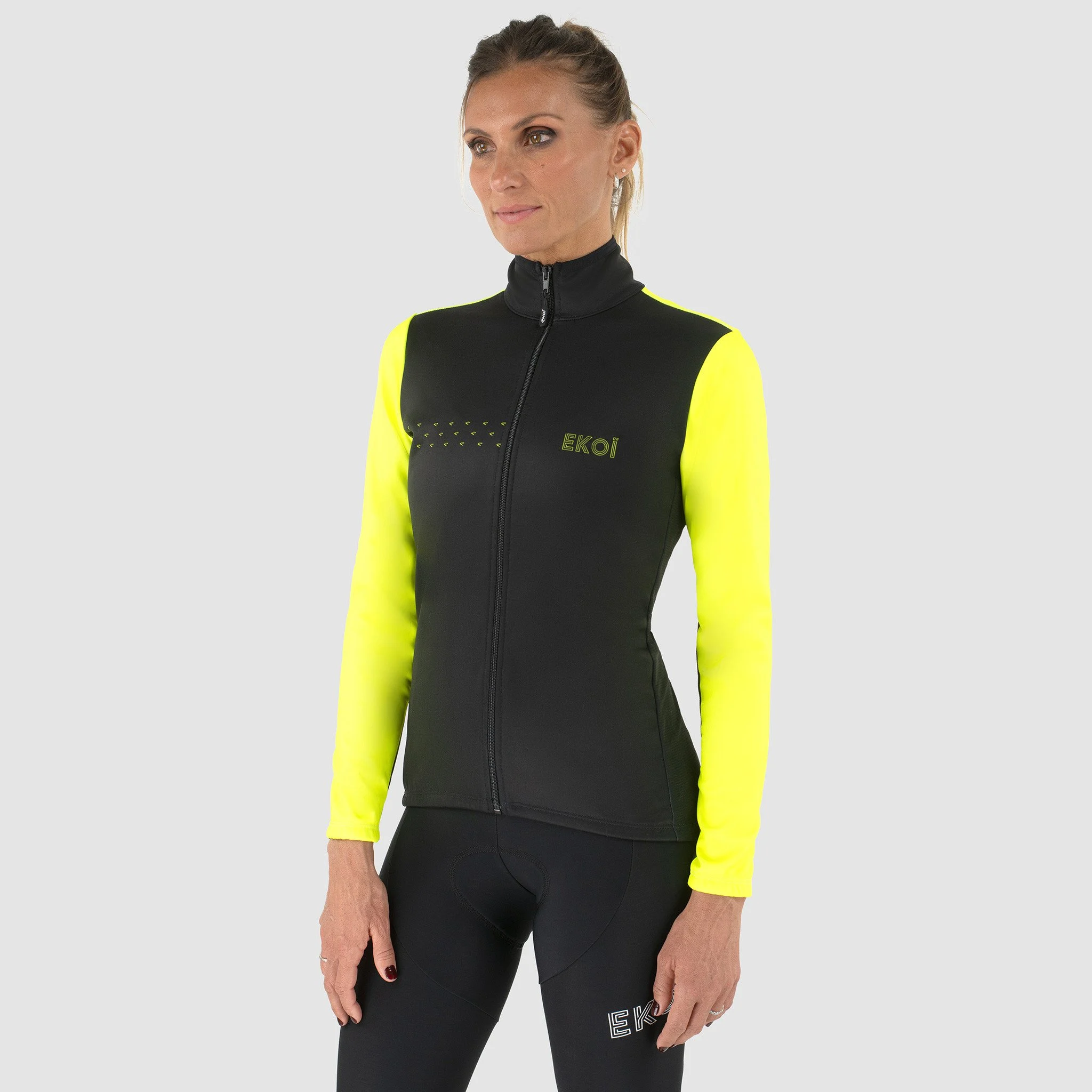 EKOI Core Women's Neon yellow thermal jacket