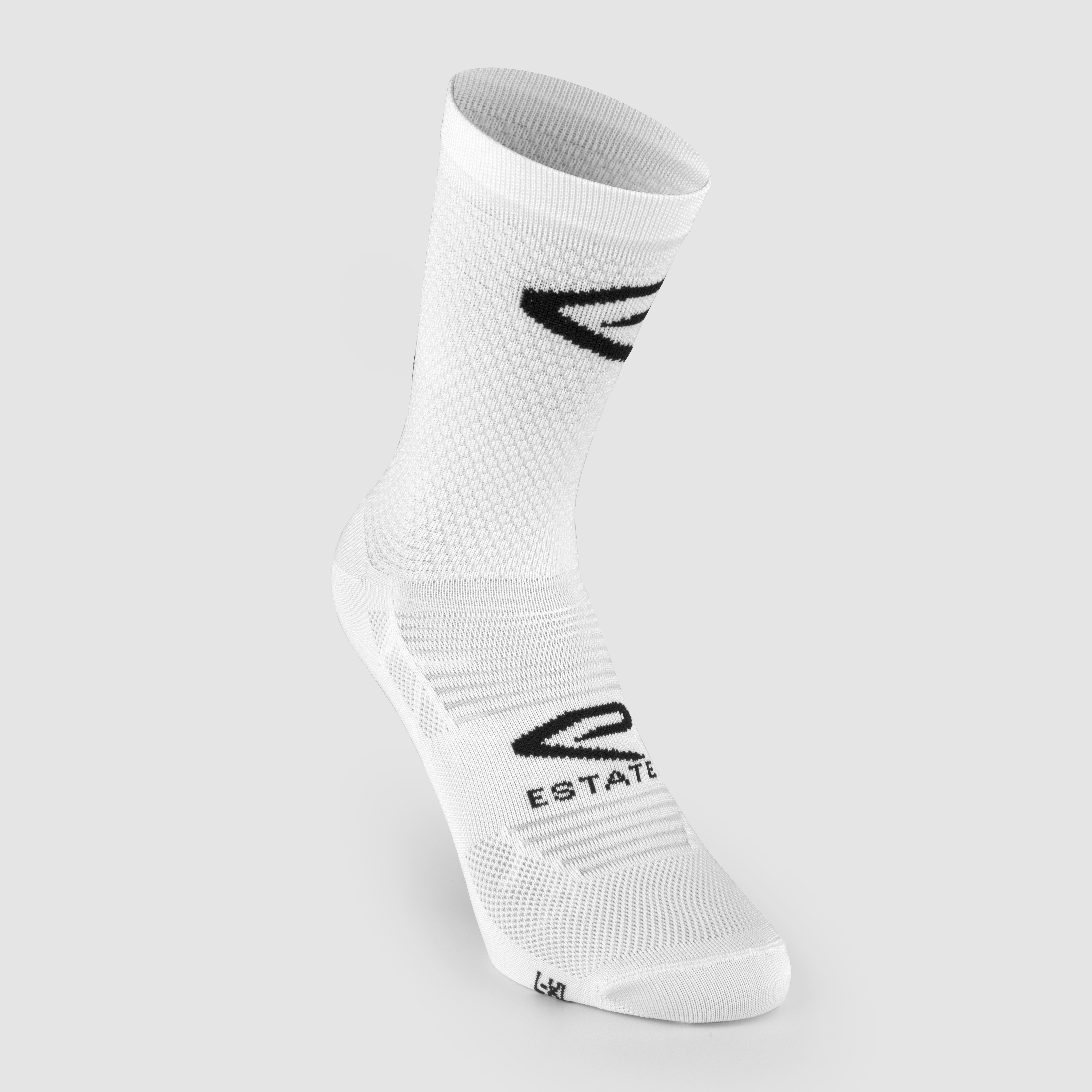 EKOI Perf ESTATE Cycling Socks White 14CM