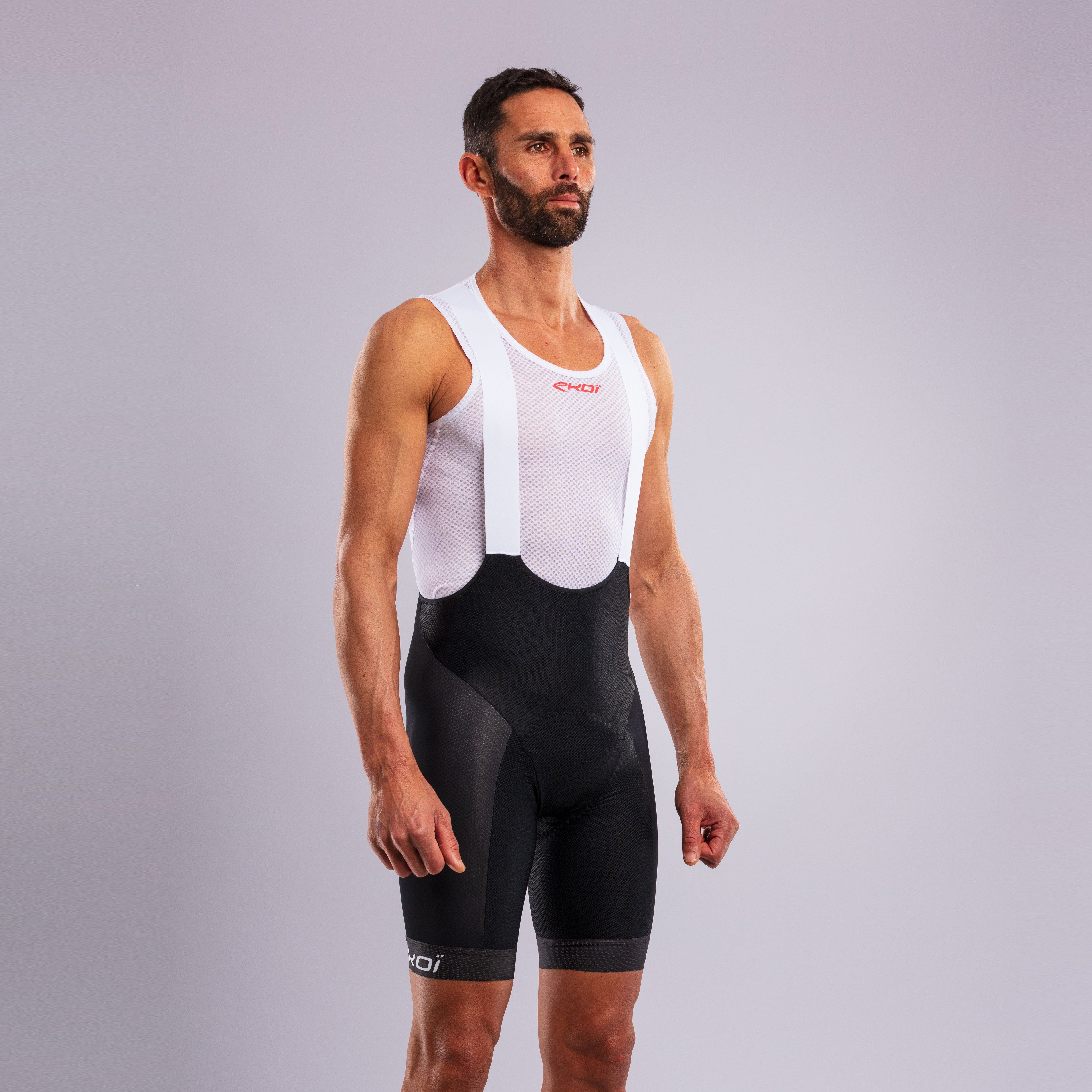 EKOI GEL MEMORY Bib Shorts Black