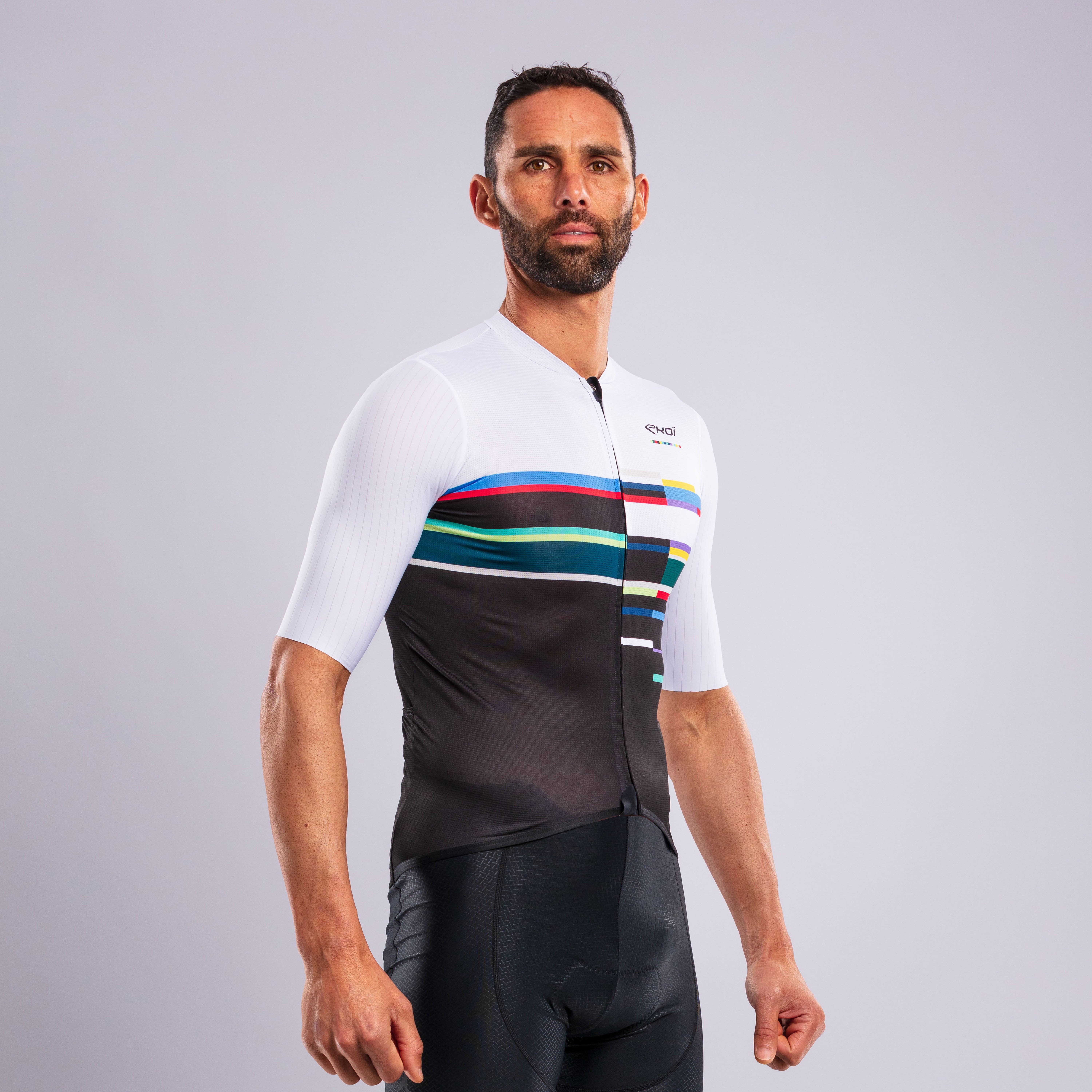 EKOI COLOR BLOCK Jersey White