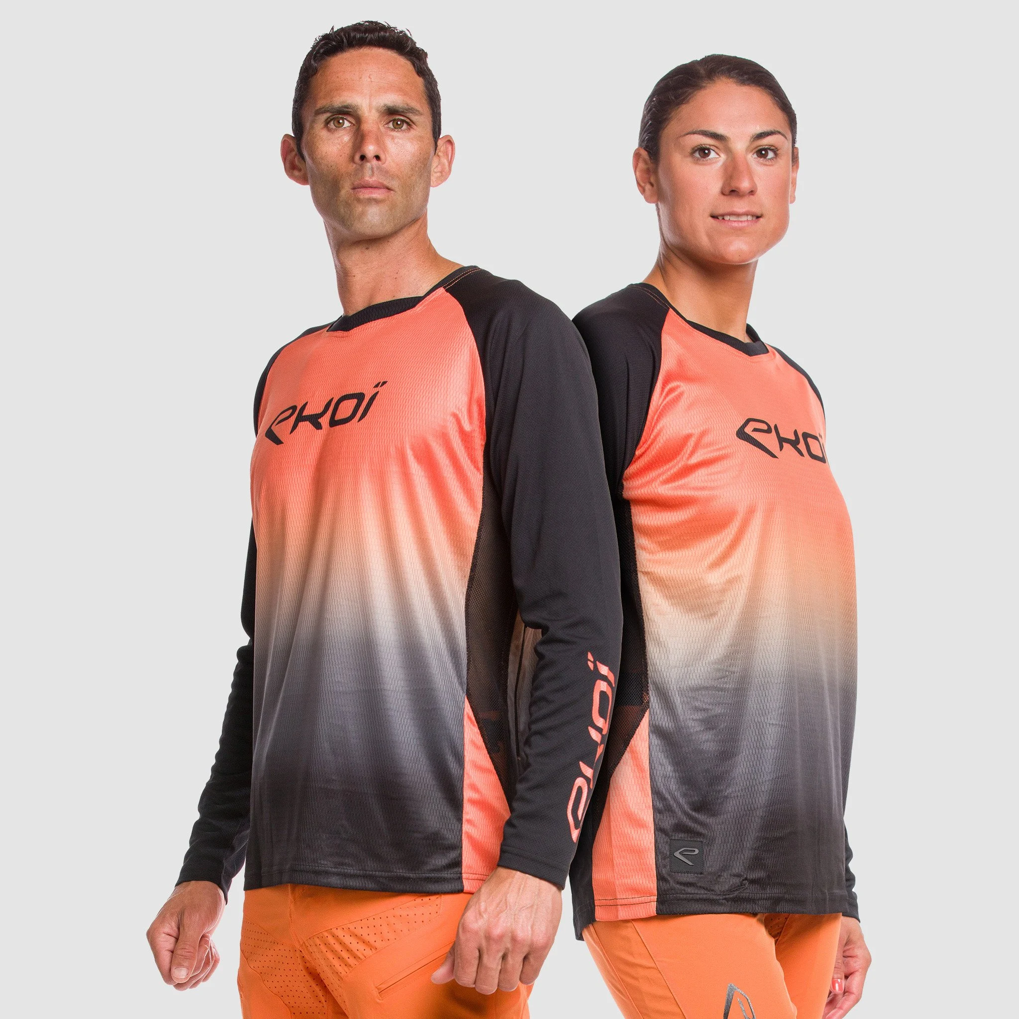 Long Sleeves Jersey EKOI MTB Orange