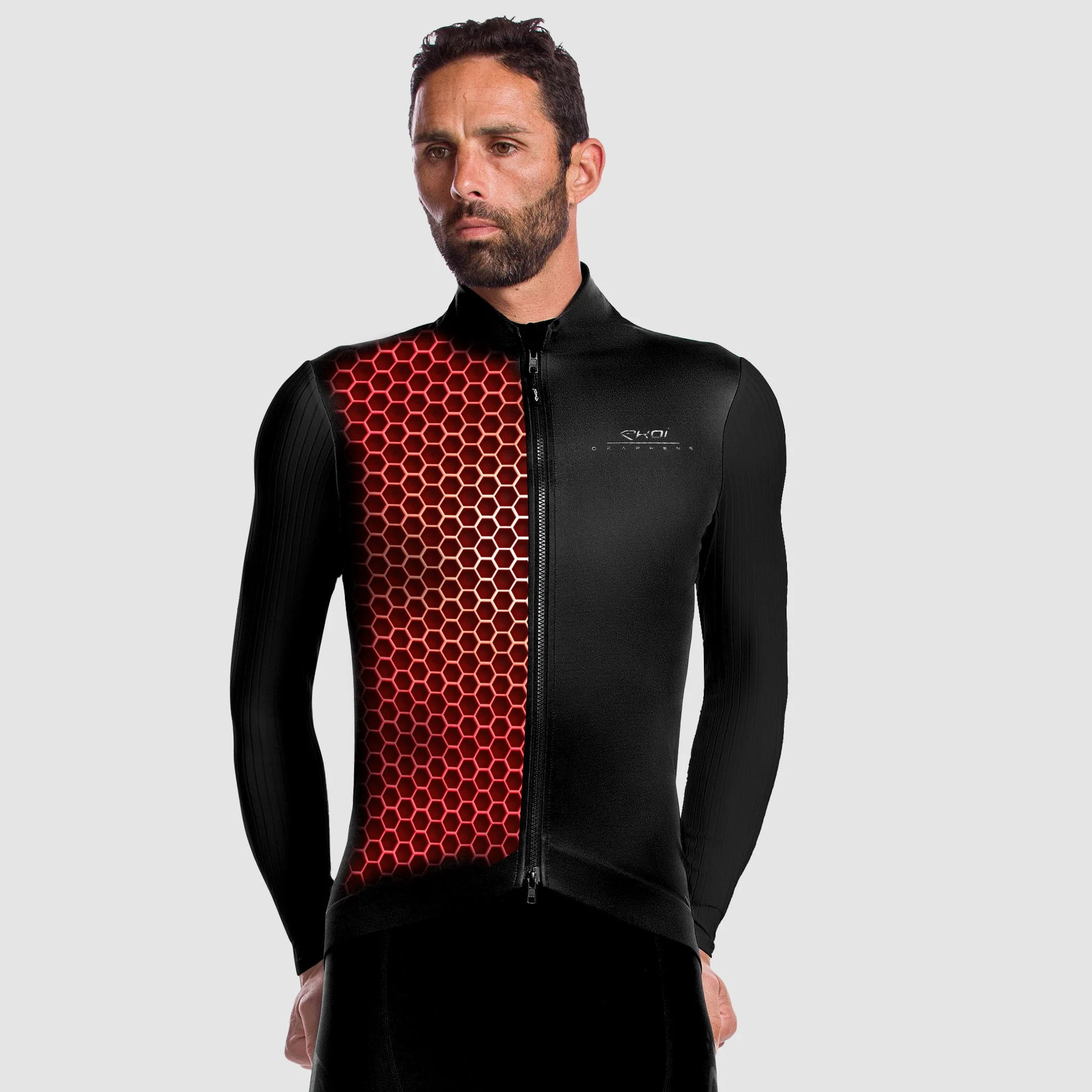 EKOI GRAPHENE Black thermal jacket