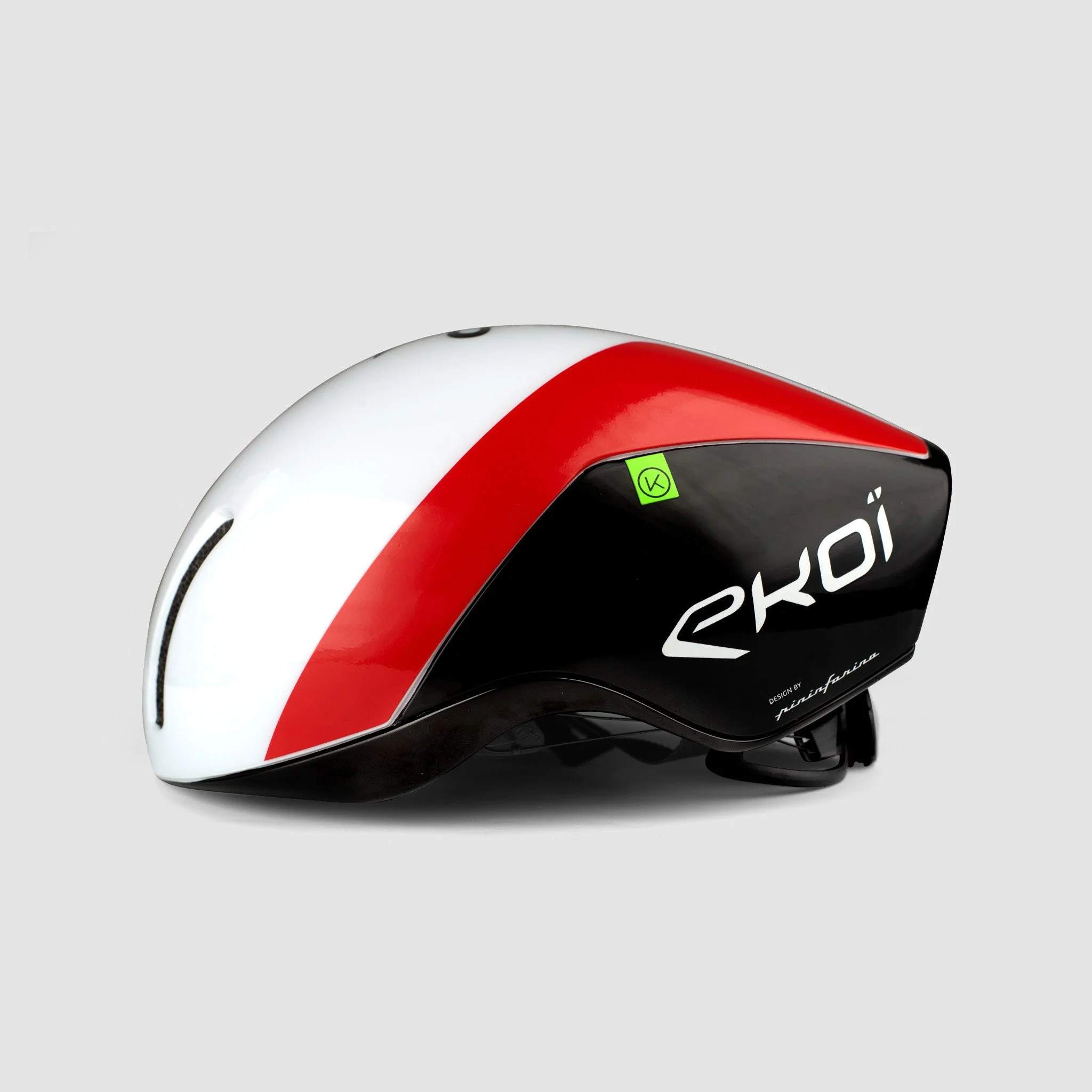 Casque EKOI Racing AERODINAMICA Design by PININFARINA Blanc Rouge