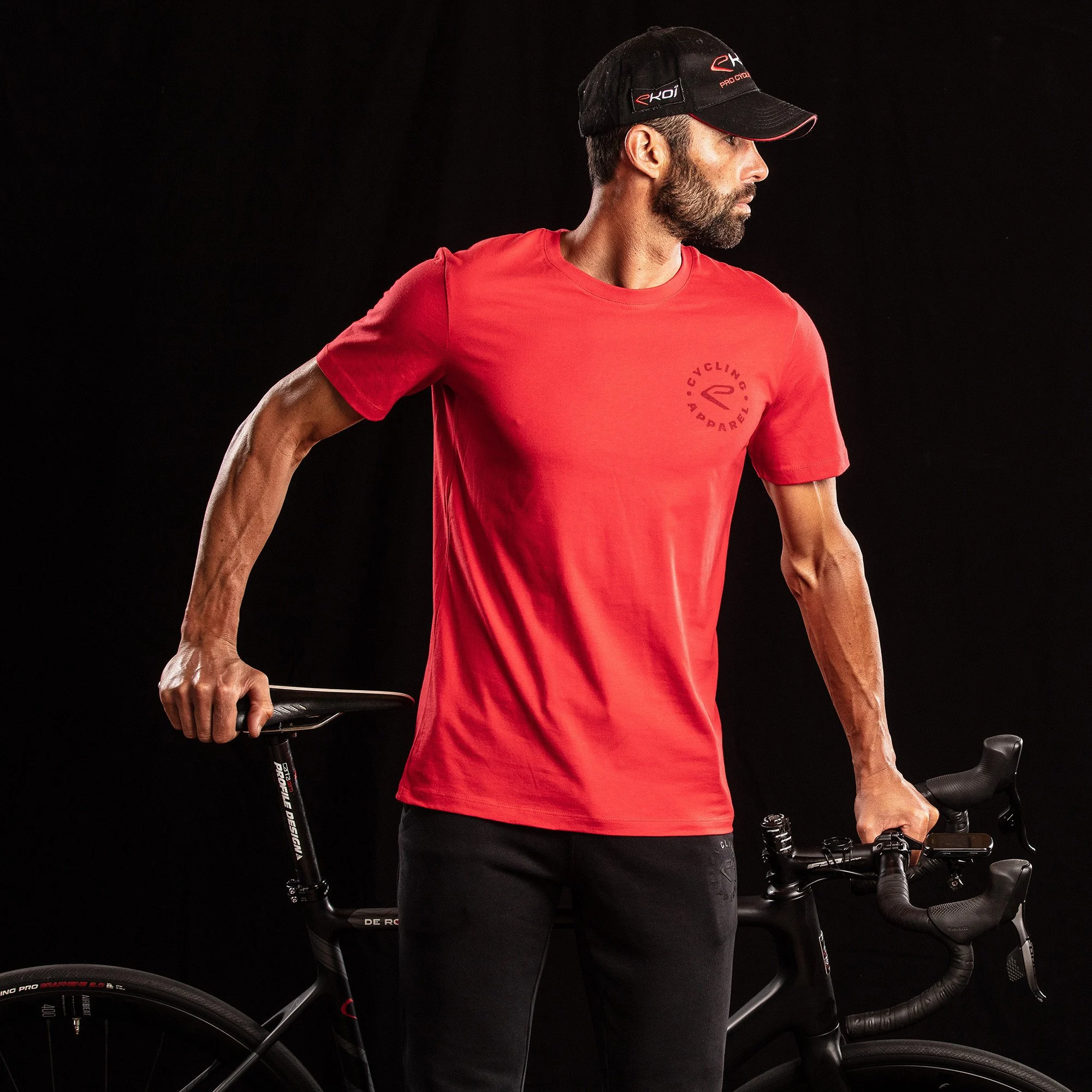 Tee-Shirt EKOI TEE CYCLING APPAREL Red