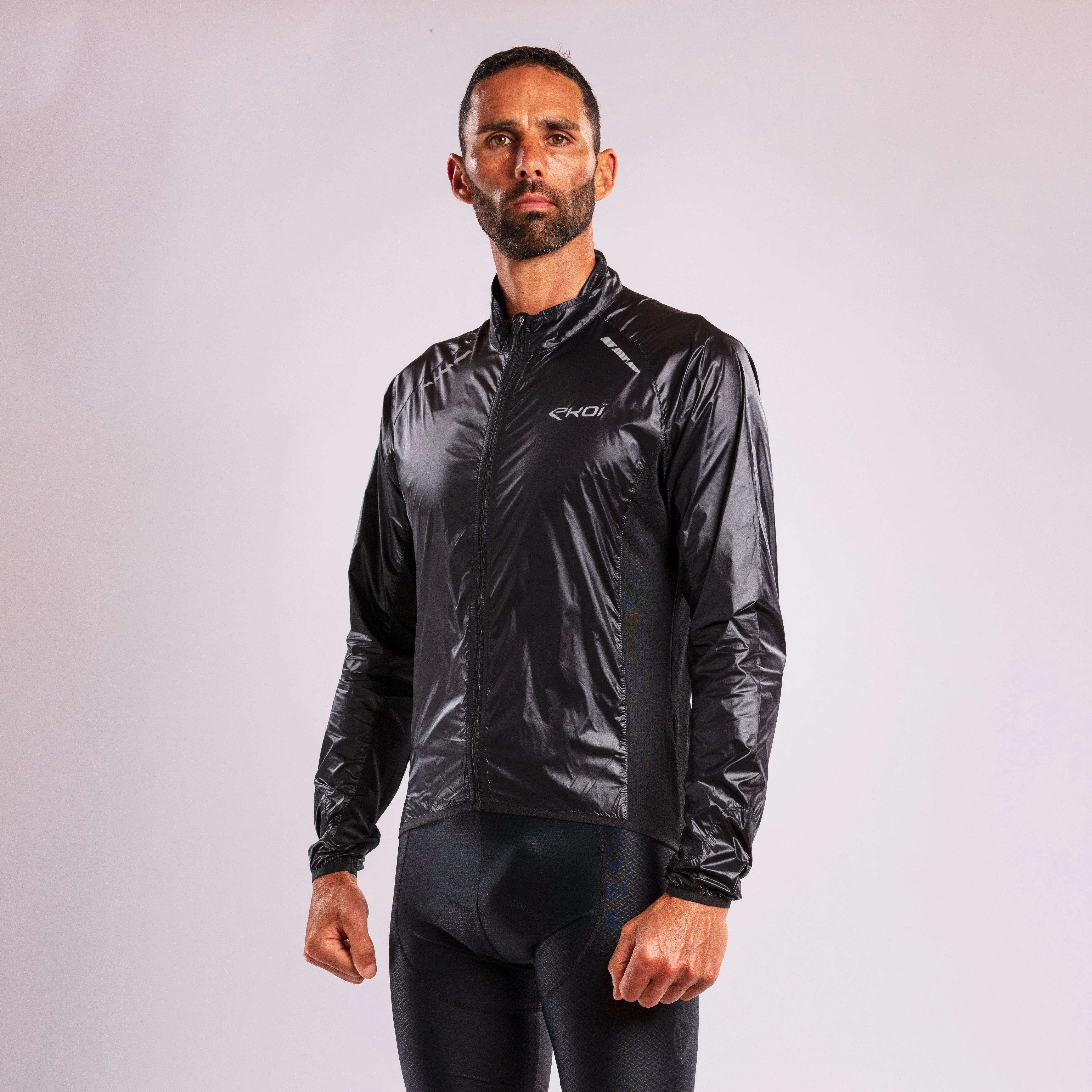 EKOI Perf WINDPROOF LIGHT PACKABLE Jacket Black