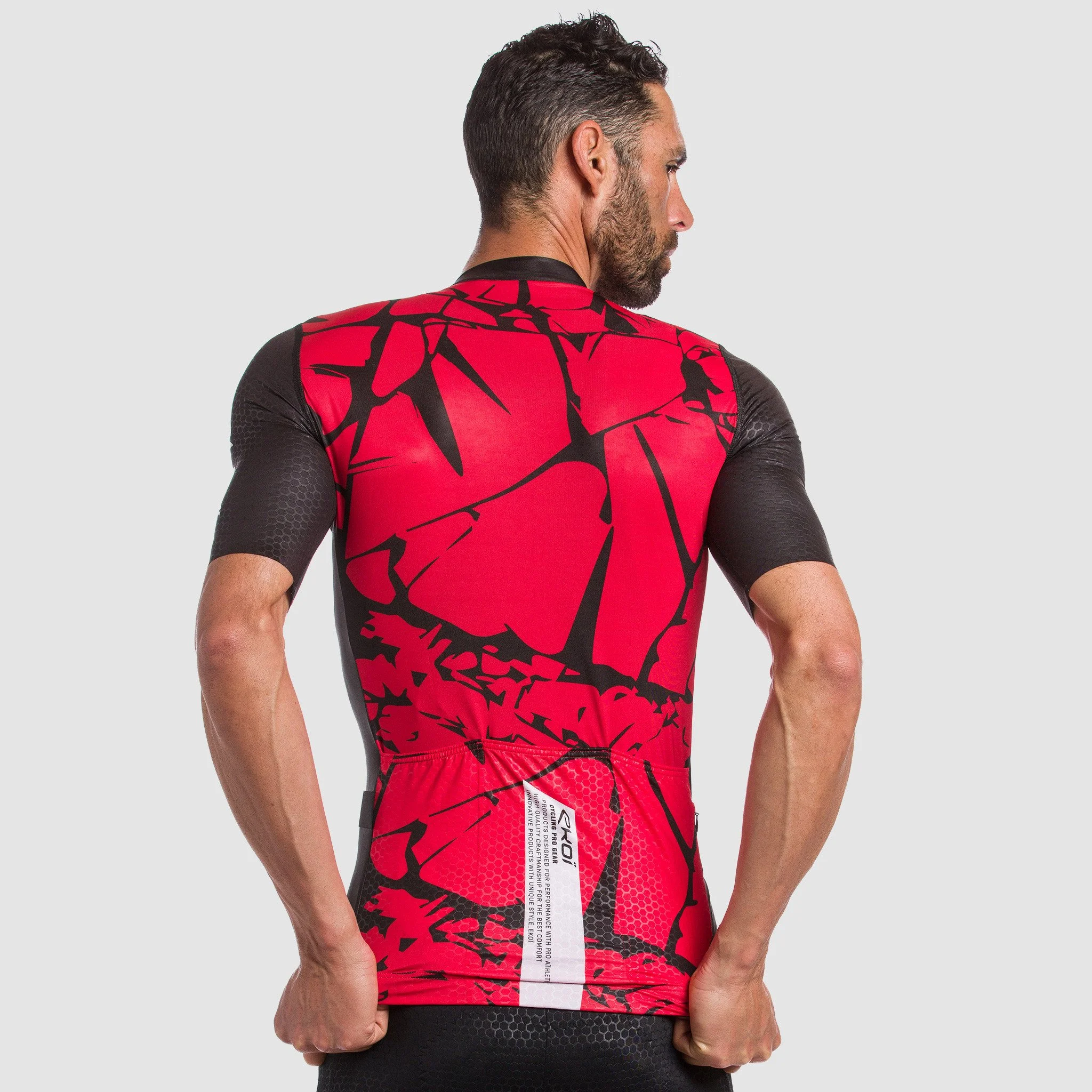 Ekoi Outlast Marbre Jersey Red