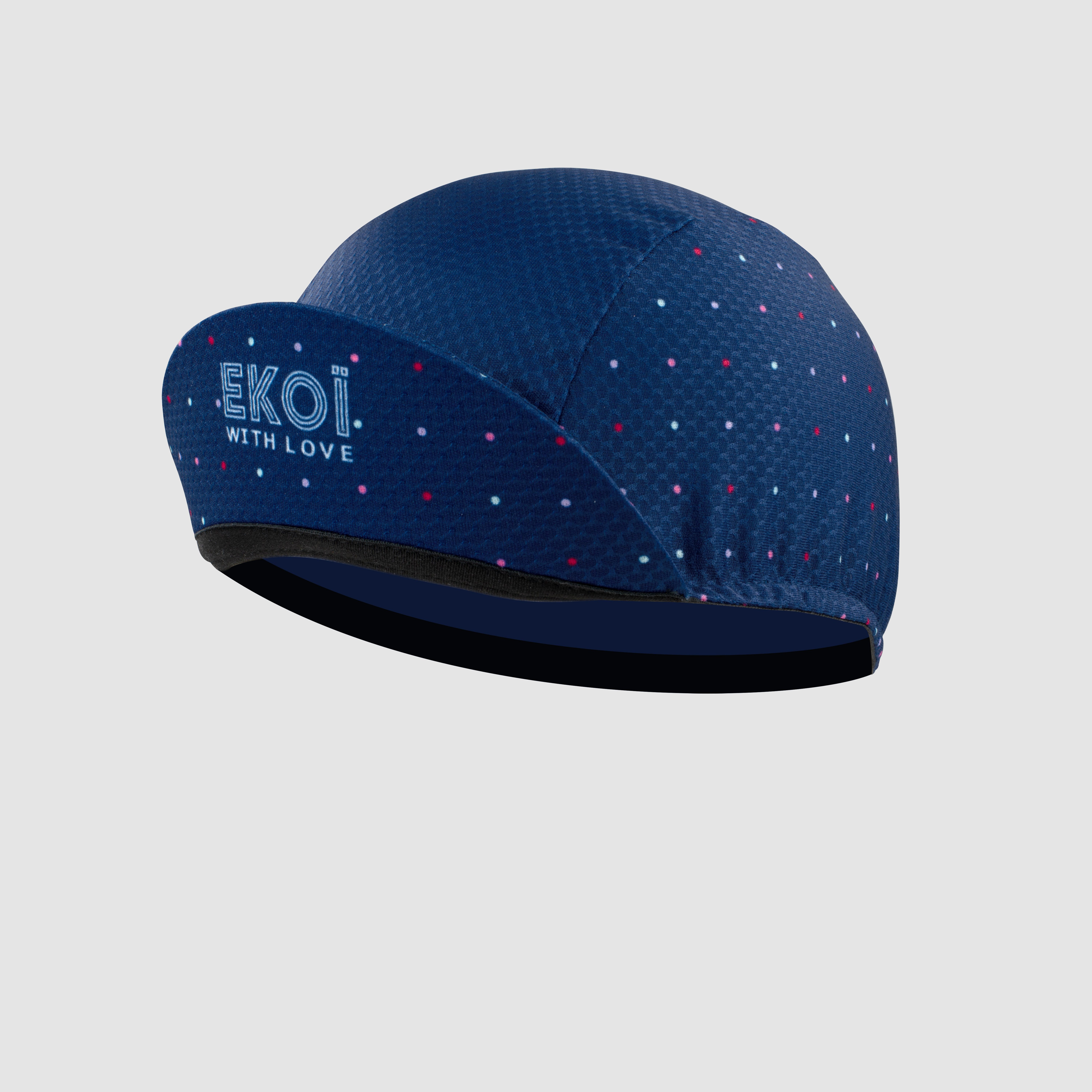 EKOI women's bicycle cap DOTS Navy