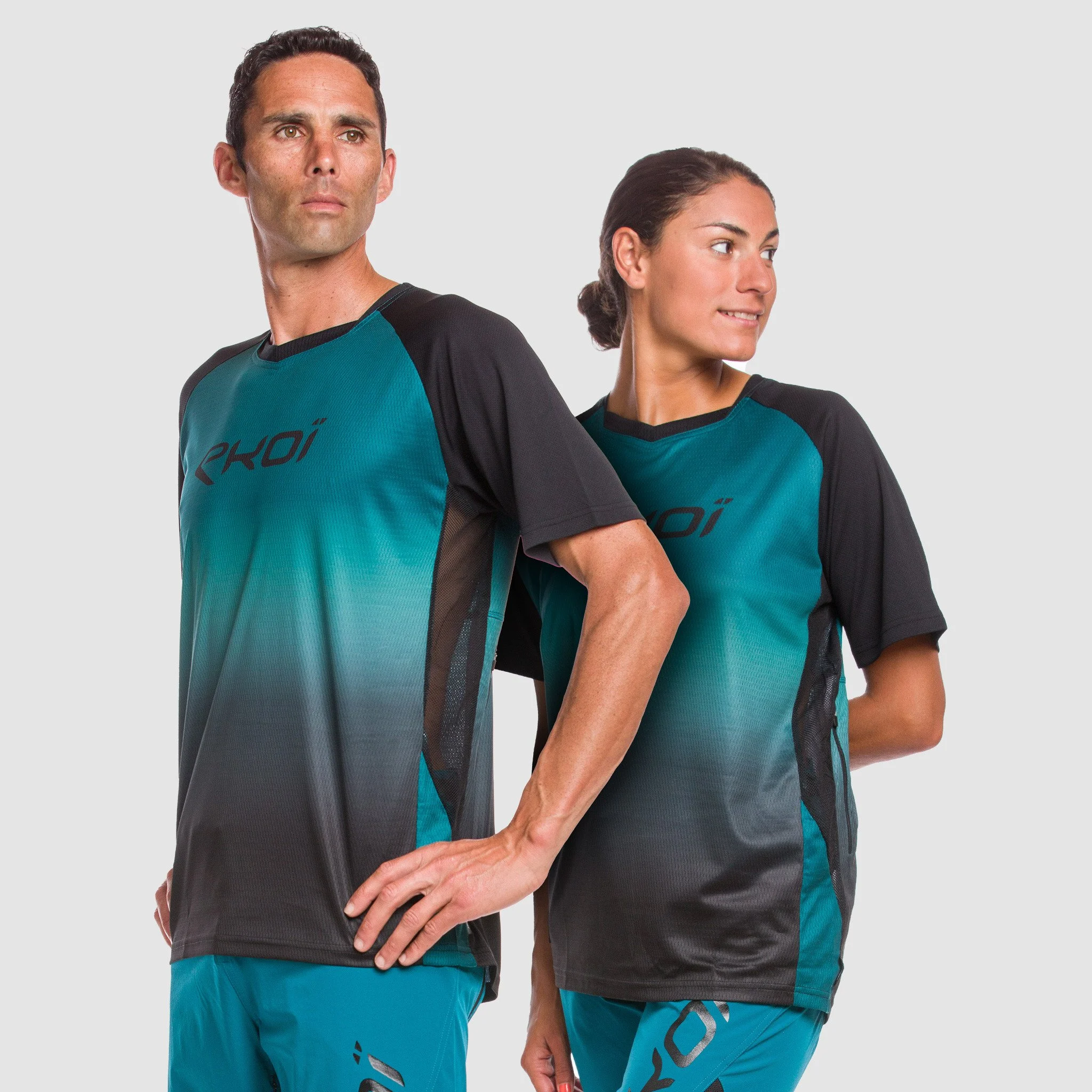 Short Sleeves Jersey EKOI MTB Blue