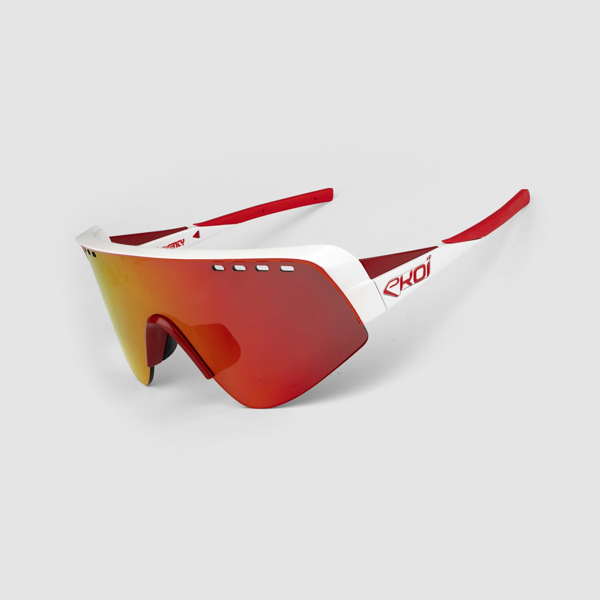 Glasses EKOI TWENTY Red White Revo Red Cat3