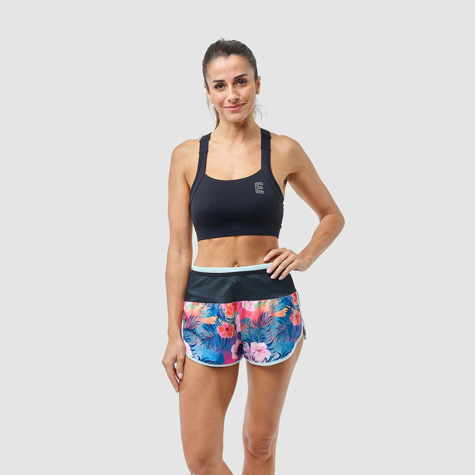 Women Shorts EKOI RUN Tropical
