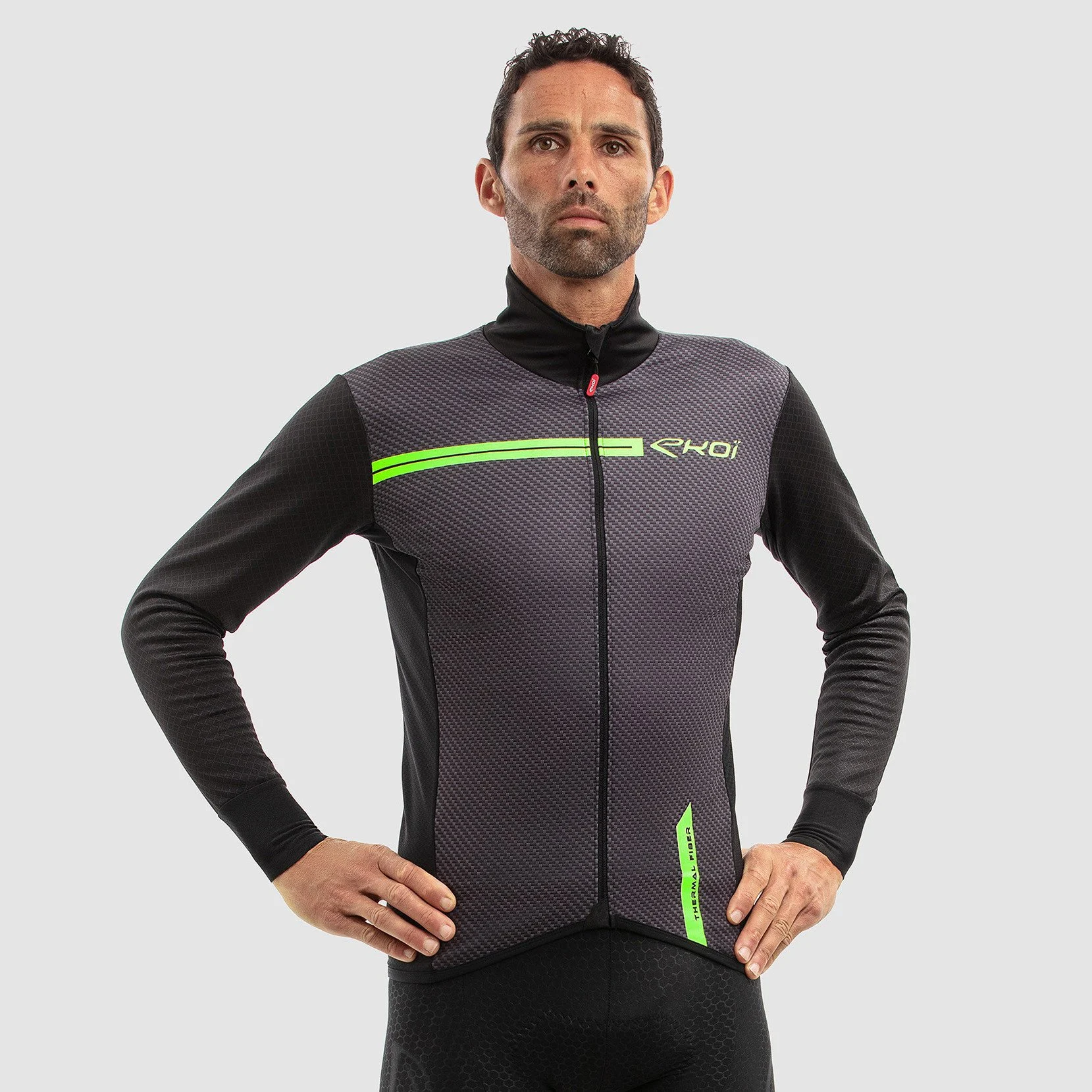 THERMAL JACKET EKOI CARBON NEON GREEN
