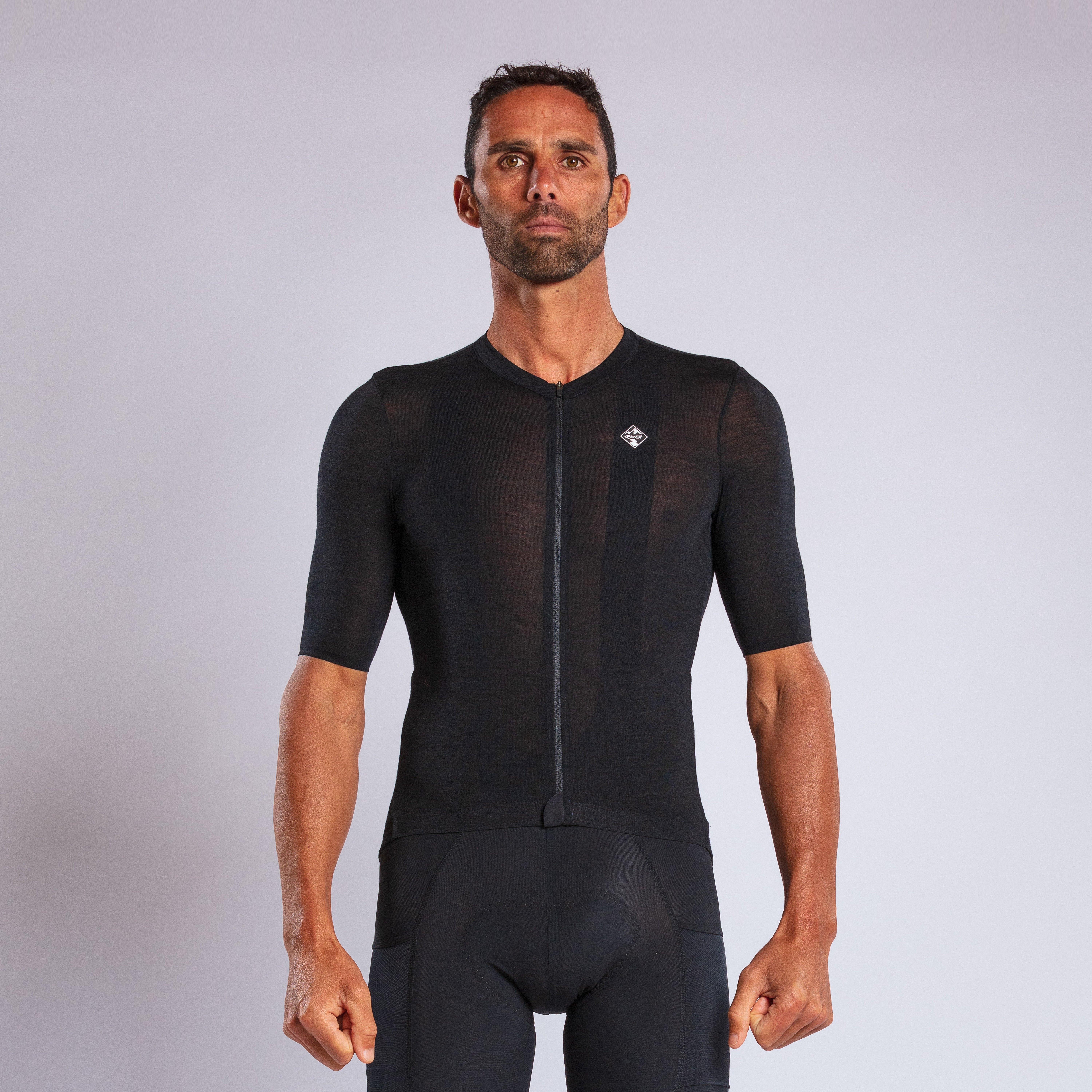 Merino Unisex Perf Gravel Jersey Black