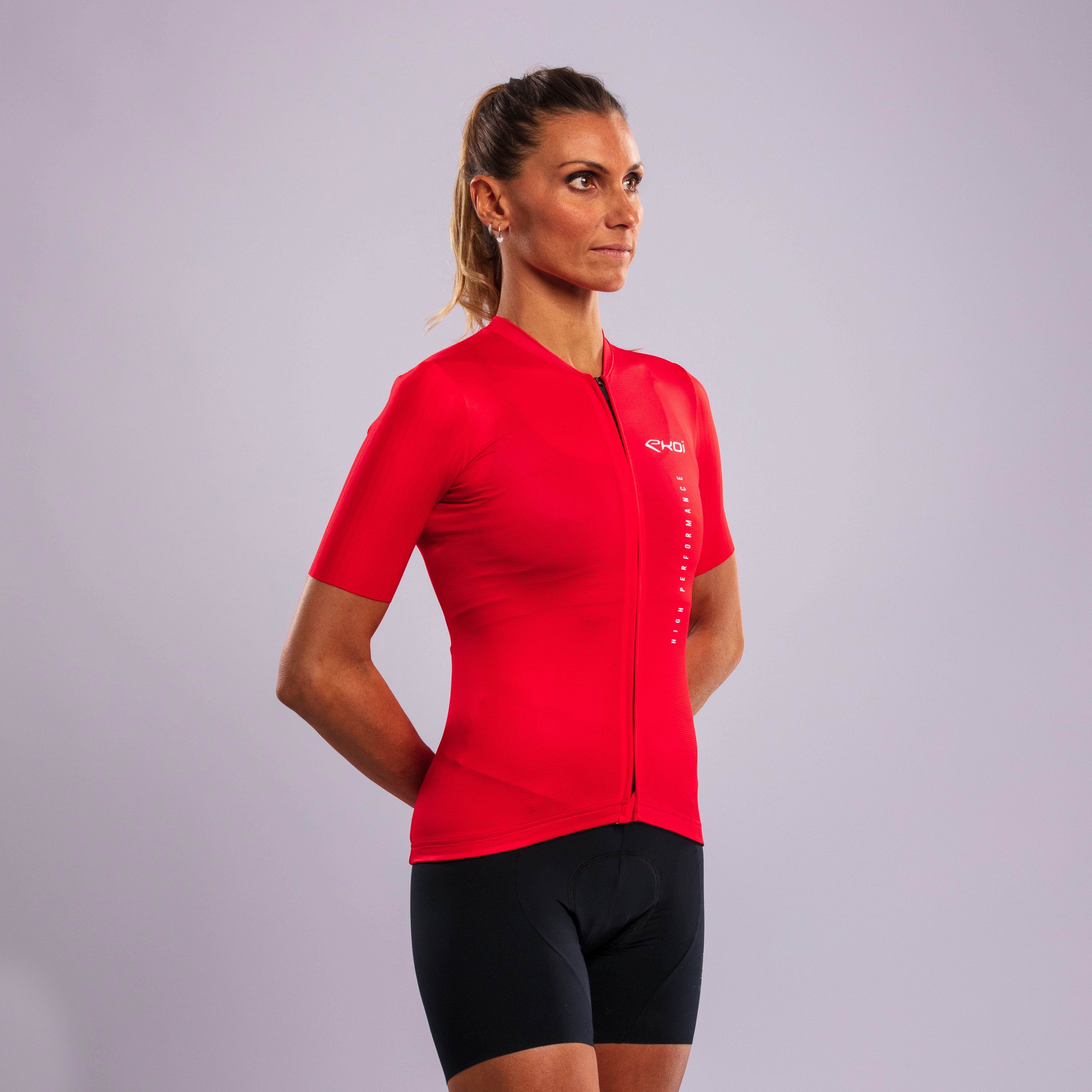 Women's EKOI LINEAR Jersey Red