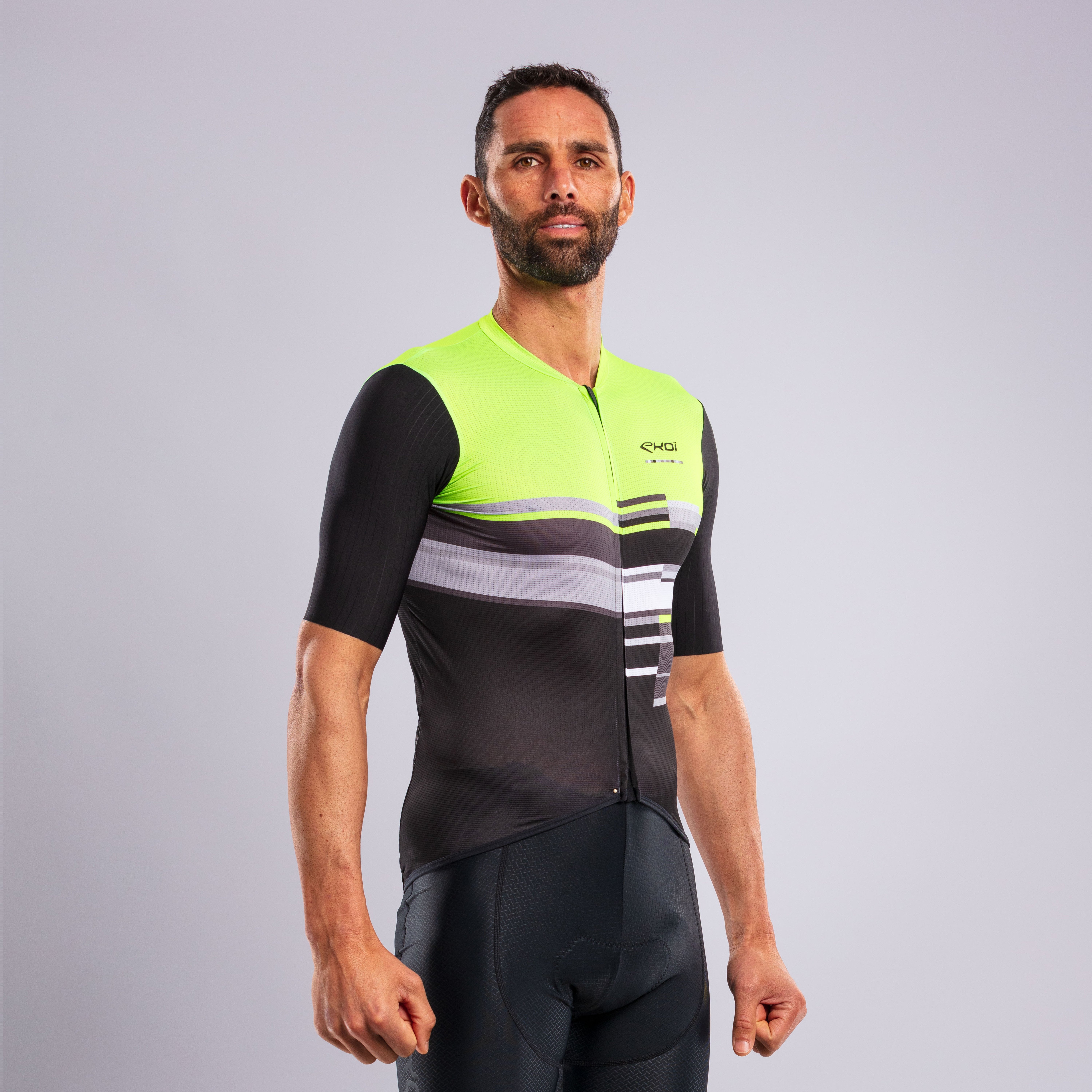 EKOI COLOR BLOCK Jersey Fluo Green