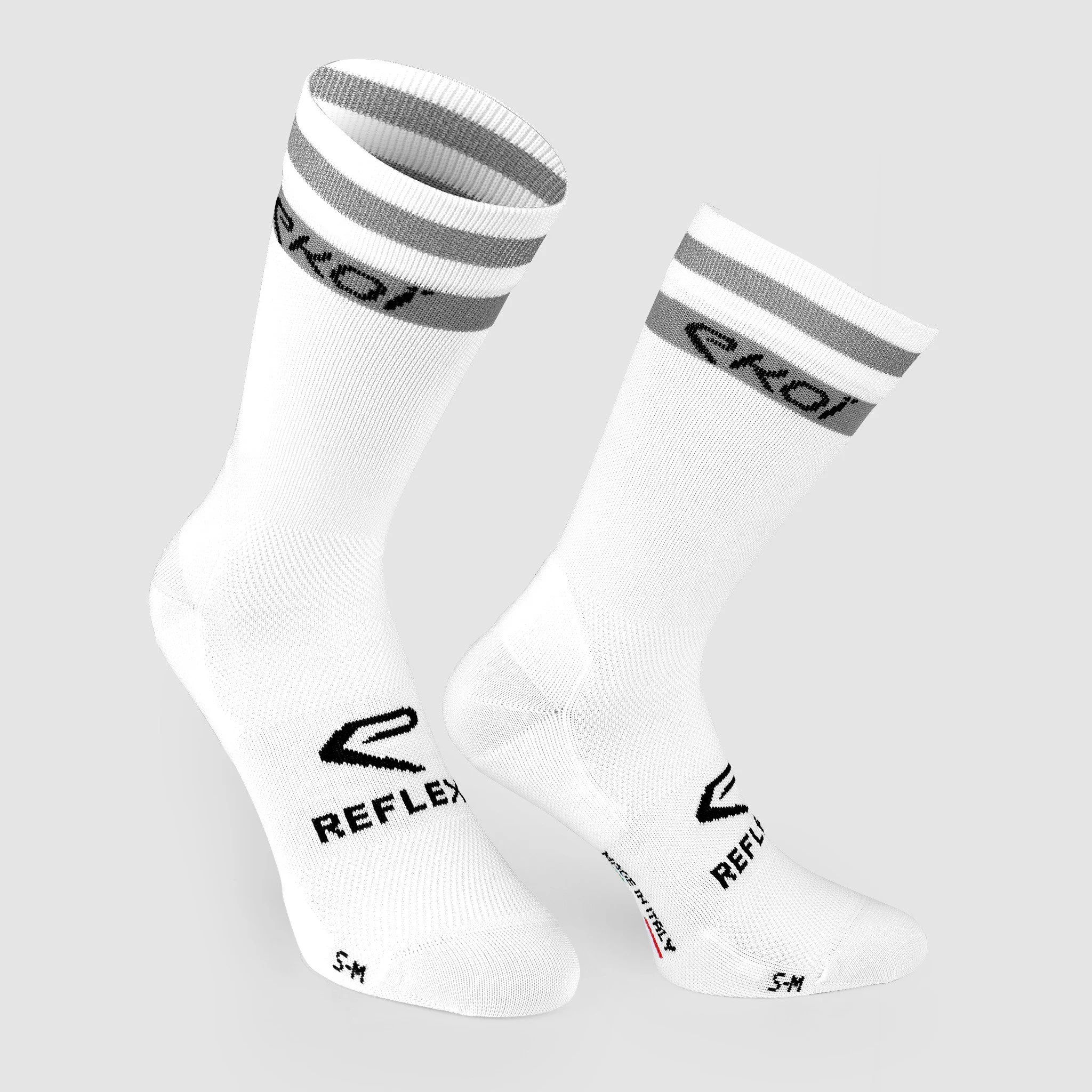 EKOI REFLEX WHITE 18CM CYCLING SOCKS