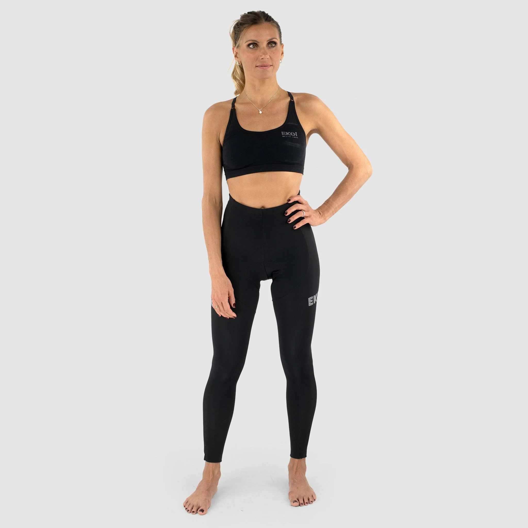 EKOI CORE BLACK WOMEN's BIB TIGHTS