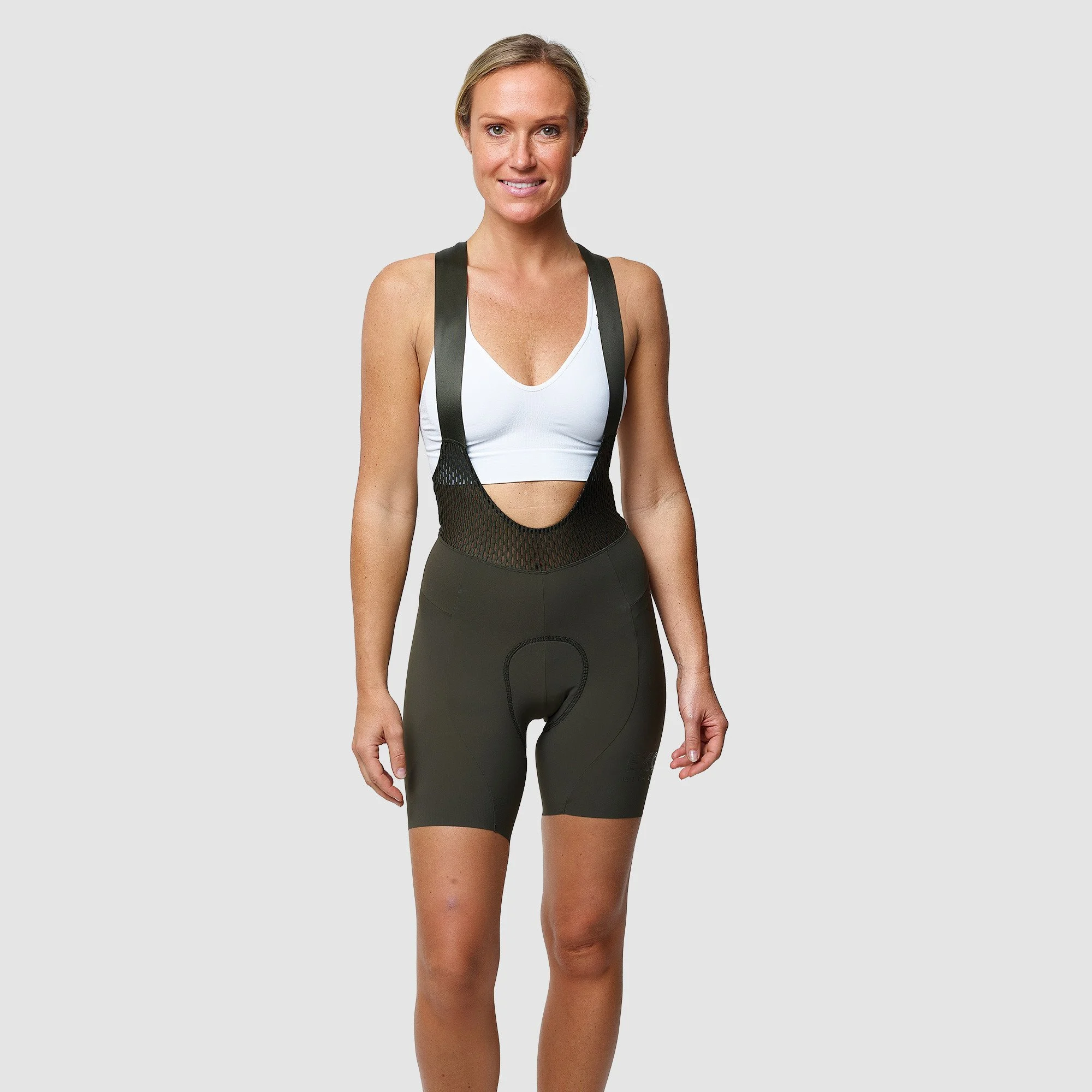 Women Strap Bibshorts EKOI EKOI ESSENTIAL Kaki