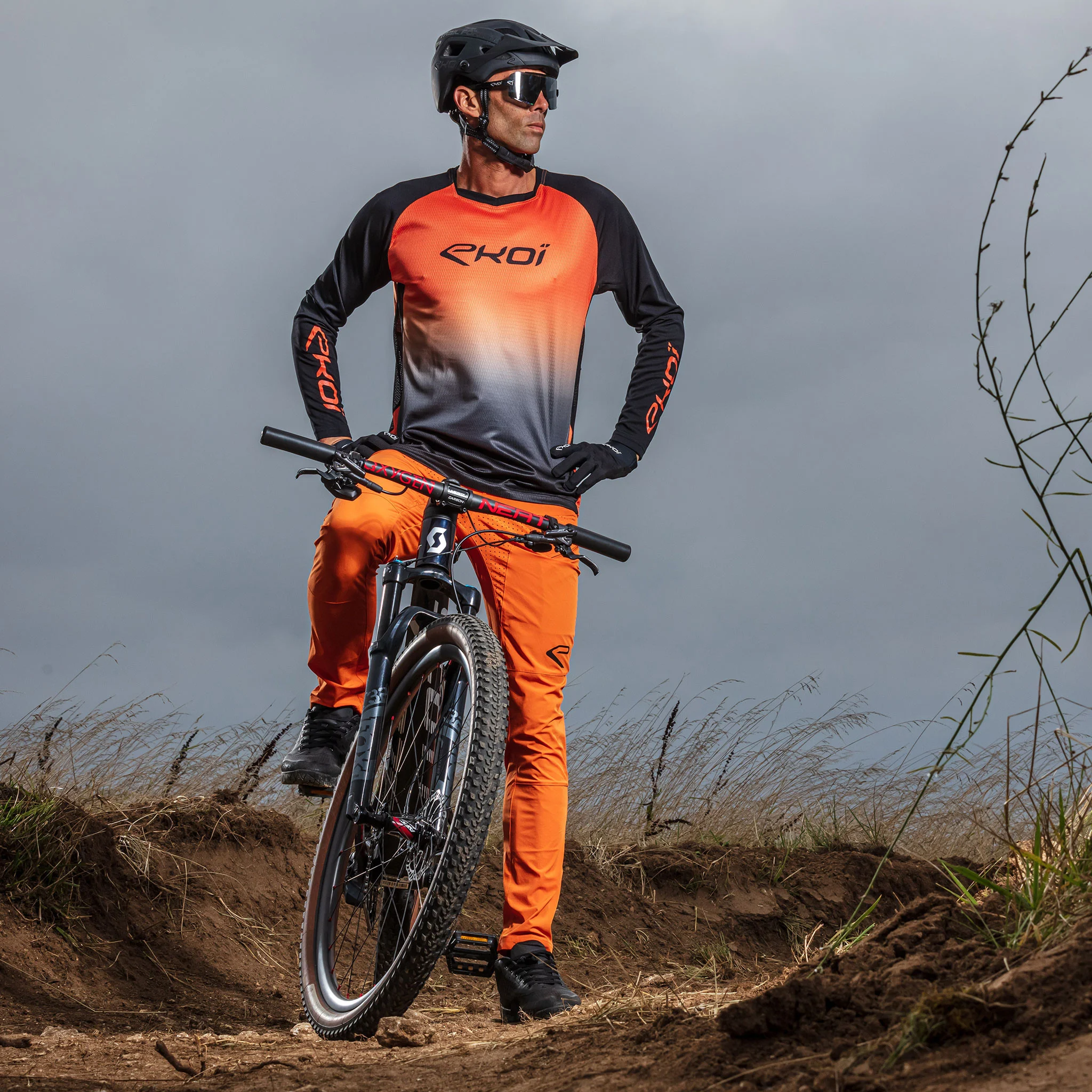 Trousers EKOI MTB Orange