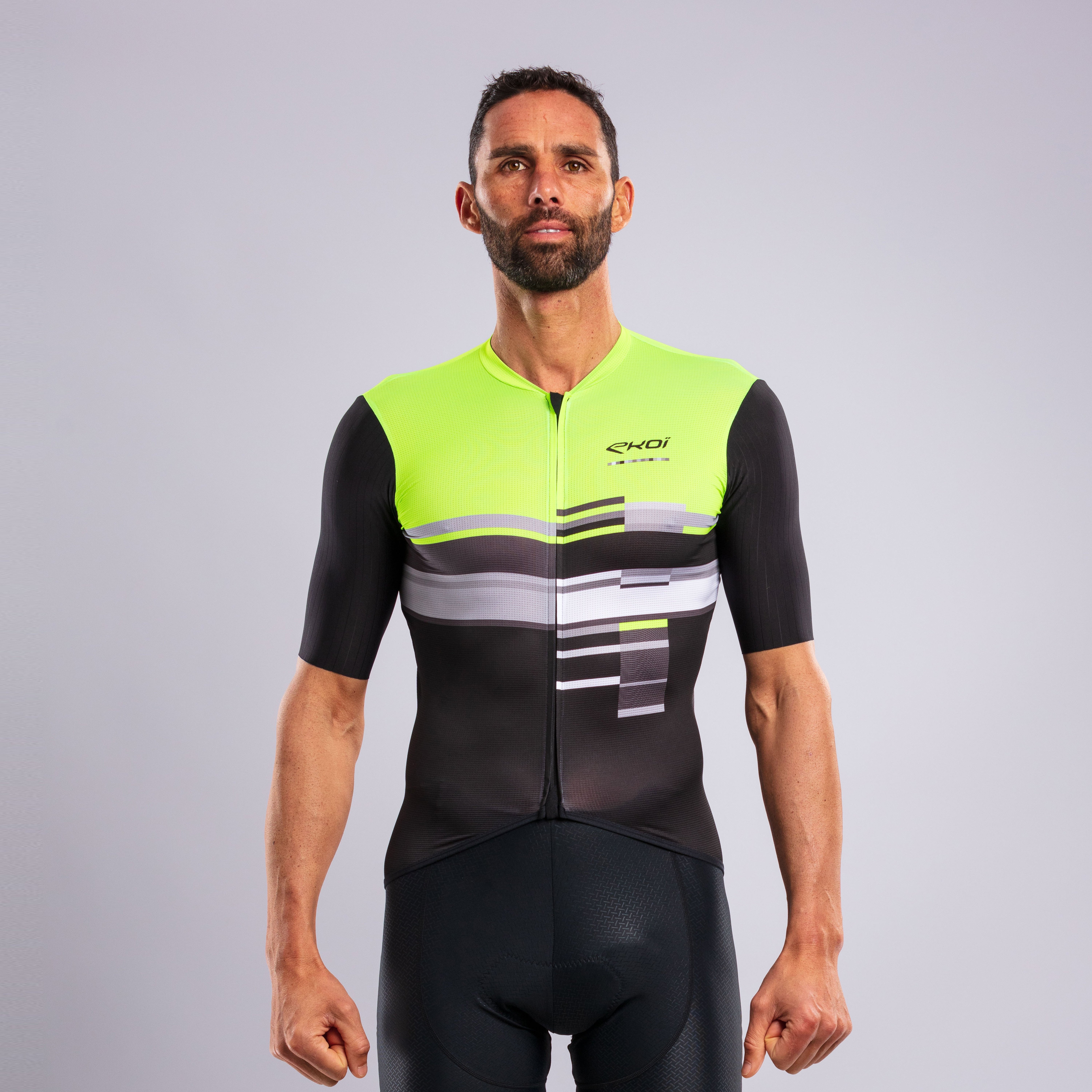 EKOI COLOR BLOCK Jersey Fluo Green