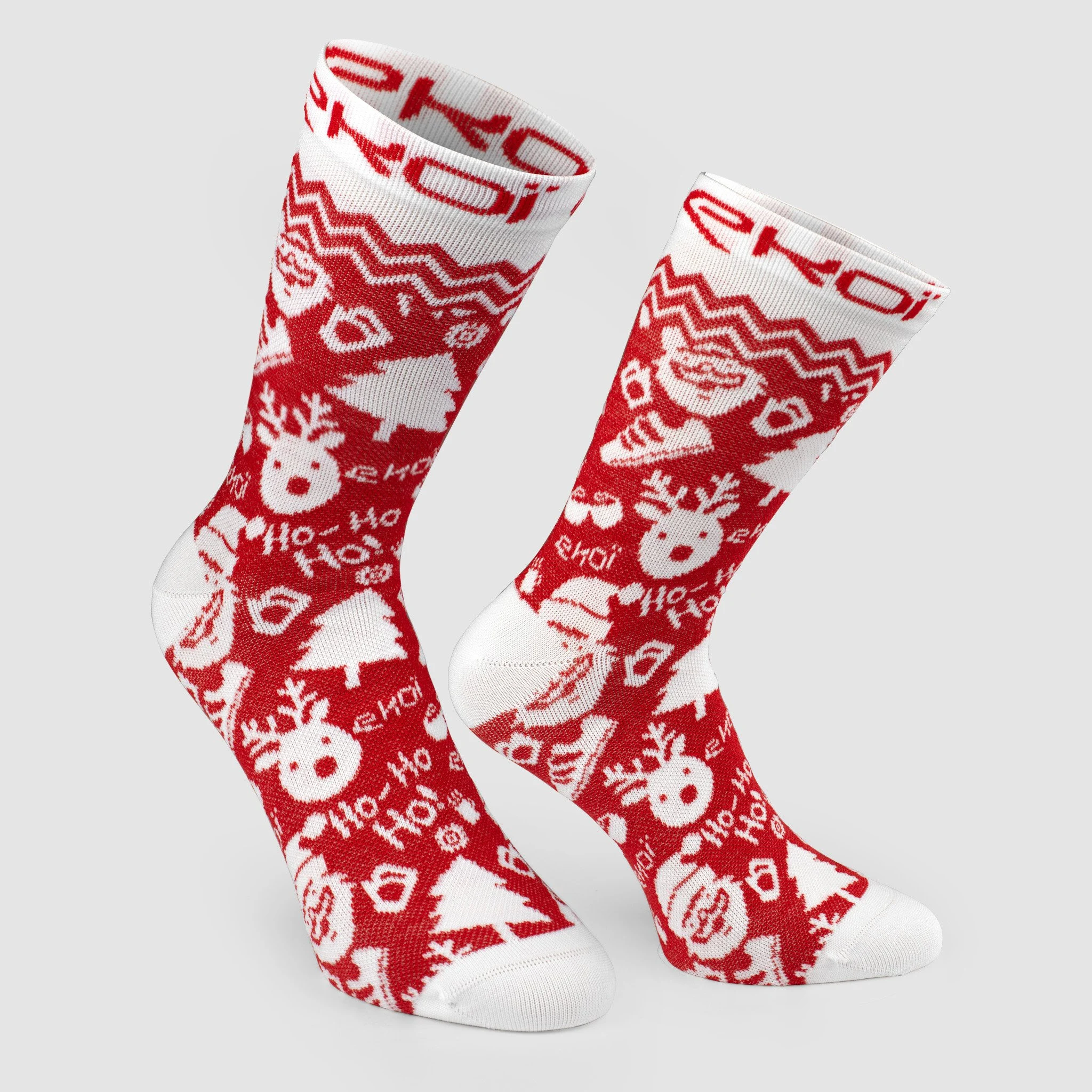 18 CM CUFF XMAS WINTER CYCLING SOCKS