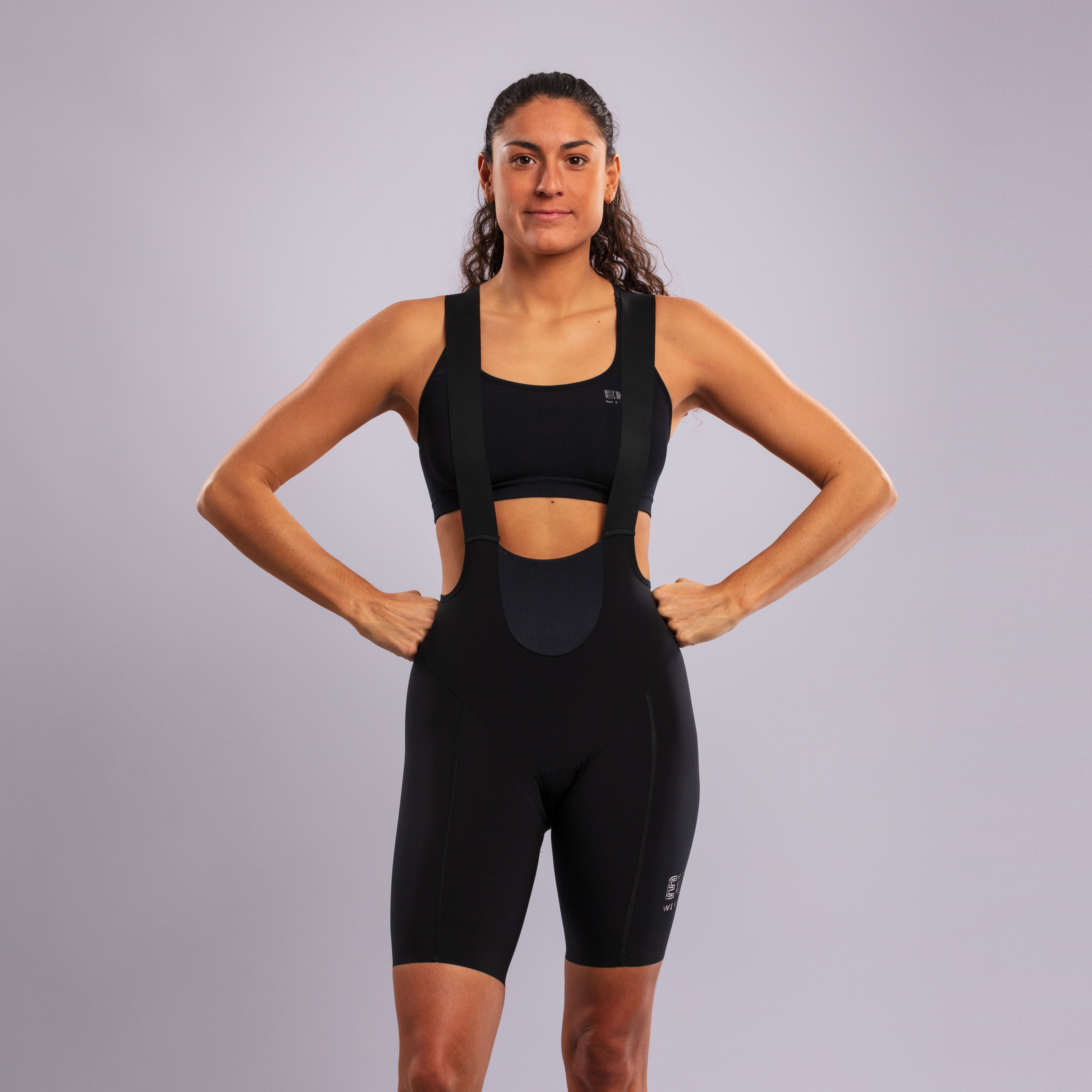 EKOI CORDURA Women's Anti-Abrasion Black BibShorts