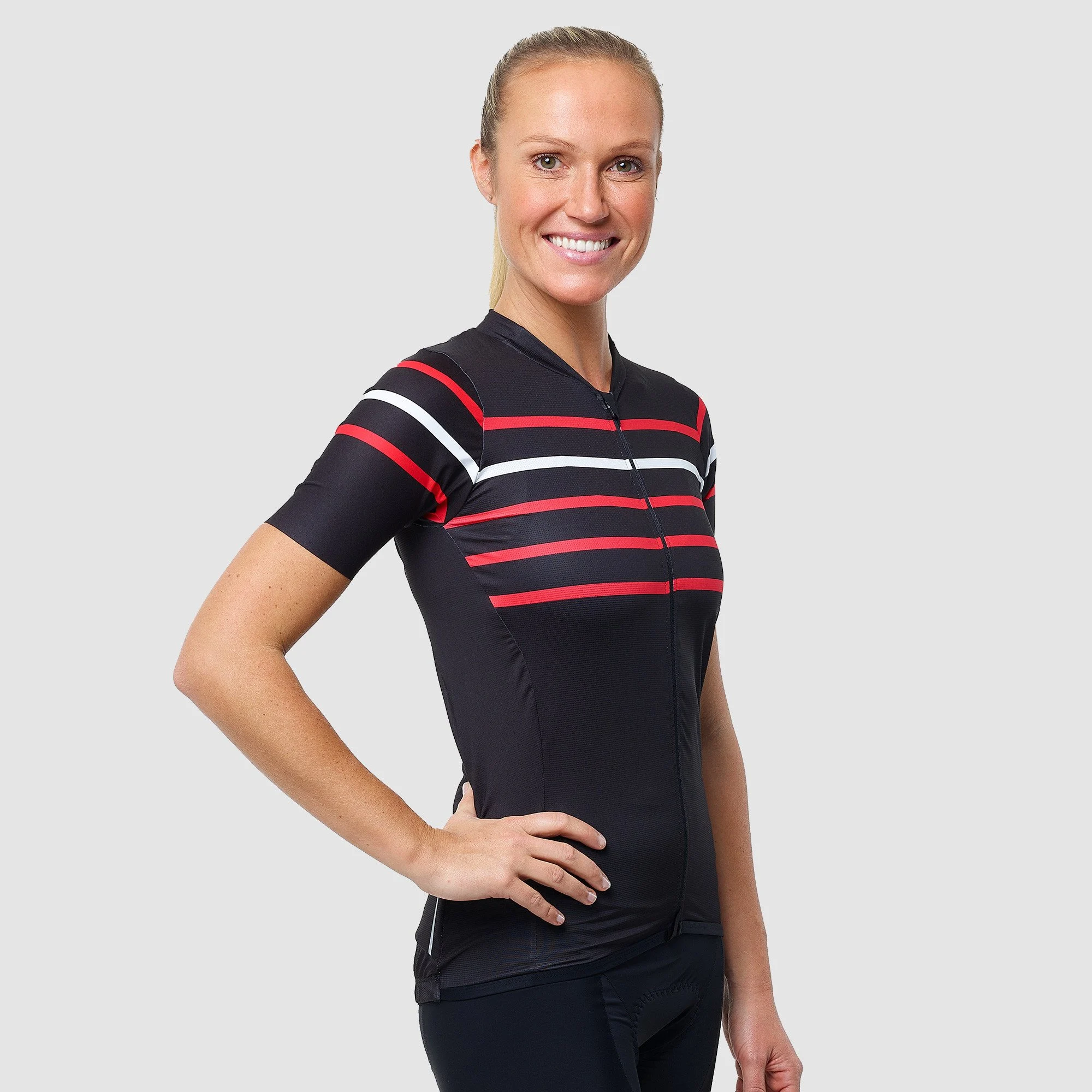 EKOI STRIPES Women's Jersey Black