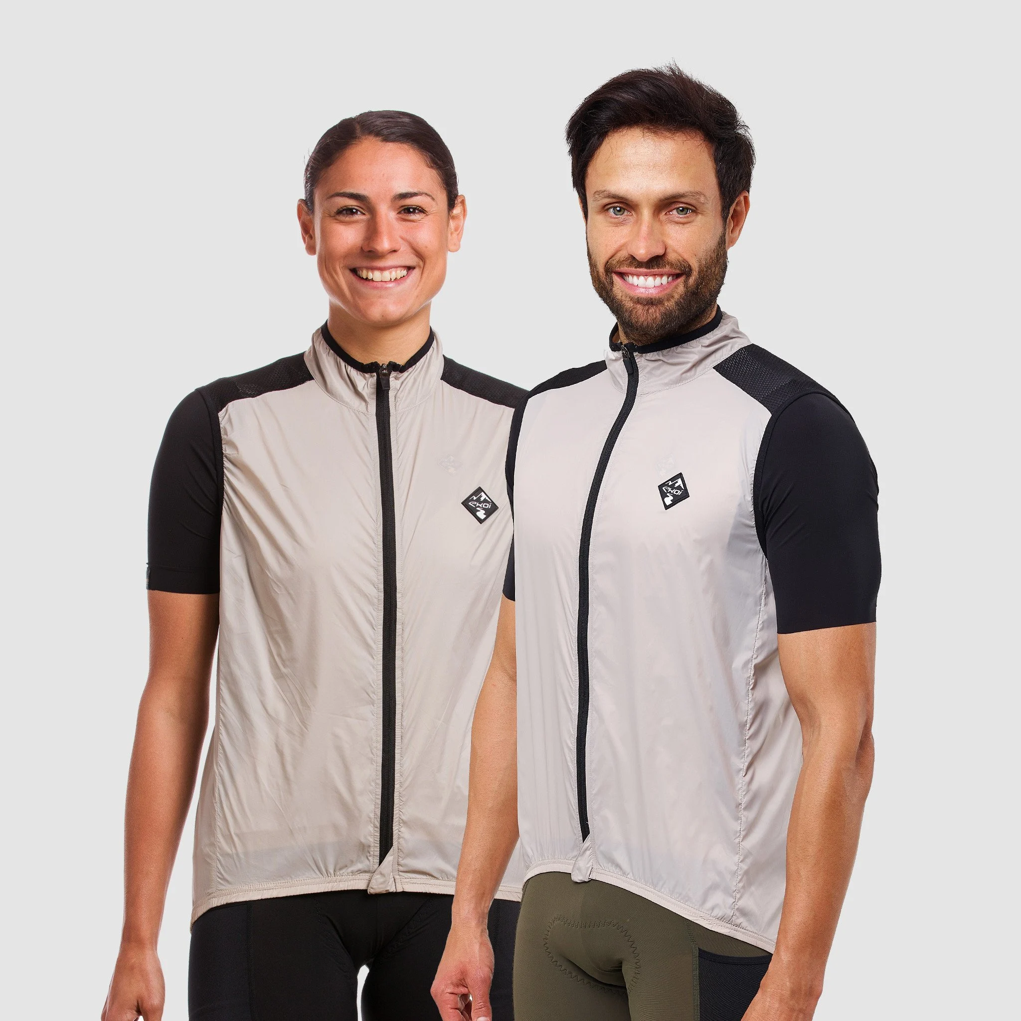 Unisex Windproof Vest EKOI GRAVEL ULTRALIGHT Grey Stone