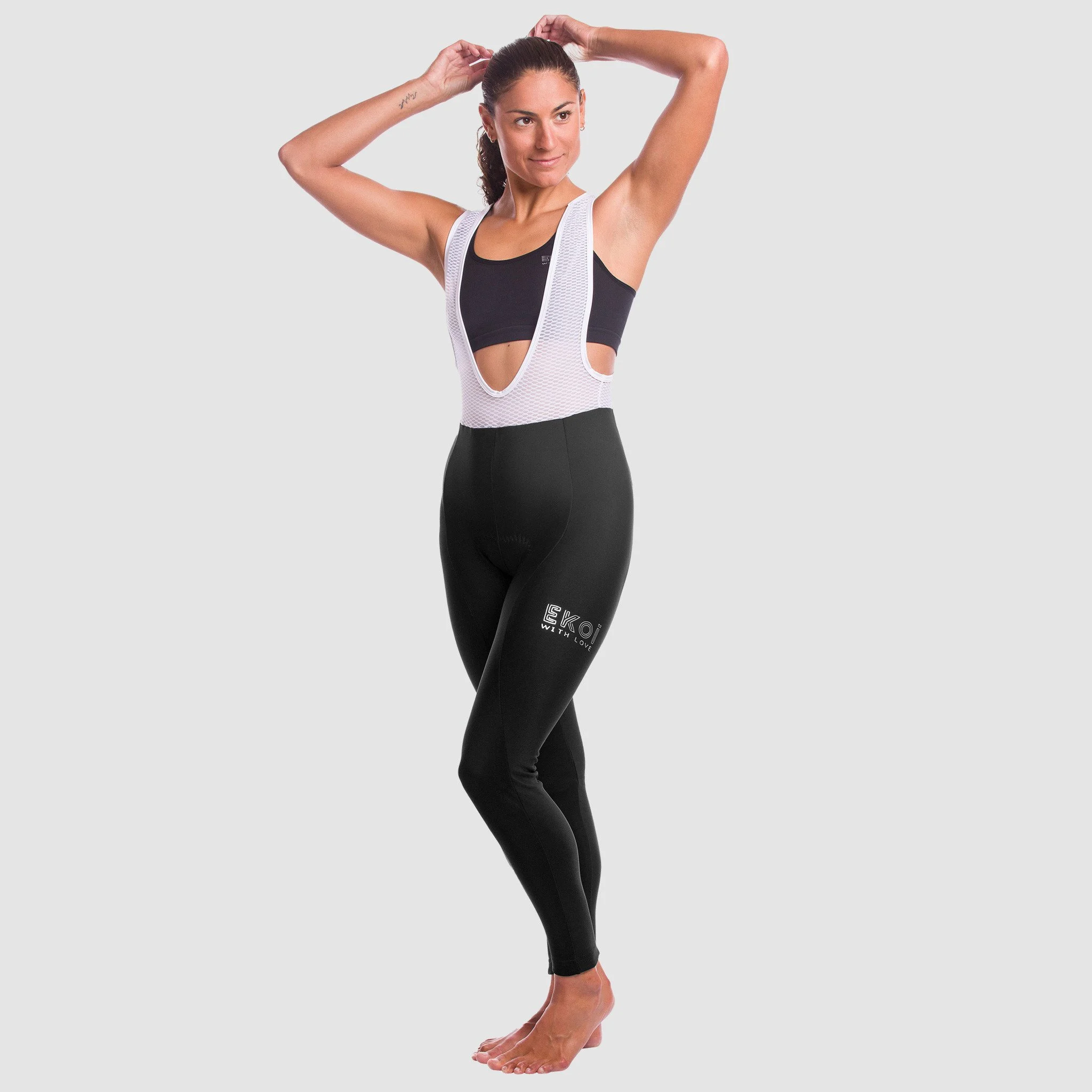 EKOI black women's bib tights