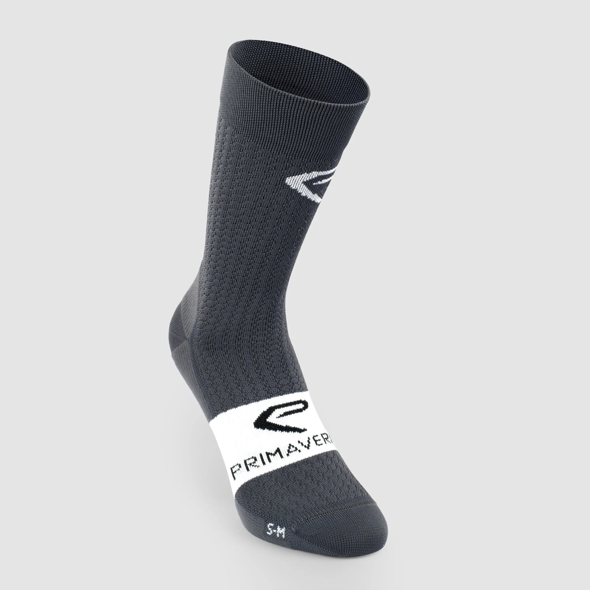 EKOI PRIMAVERA 18cm long grey cycling socks