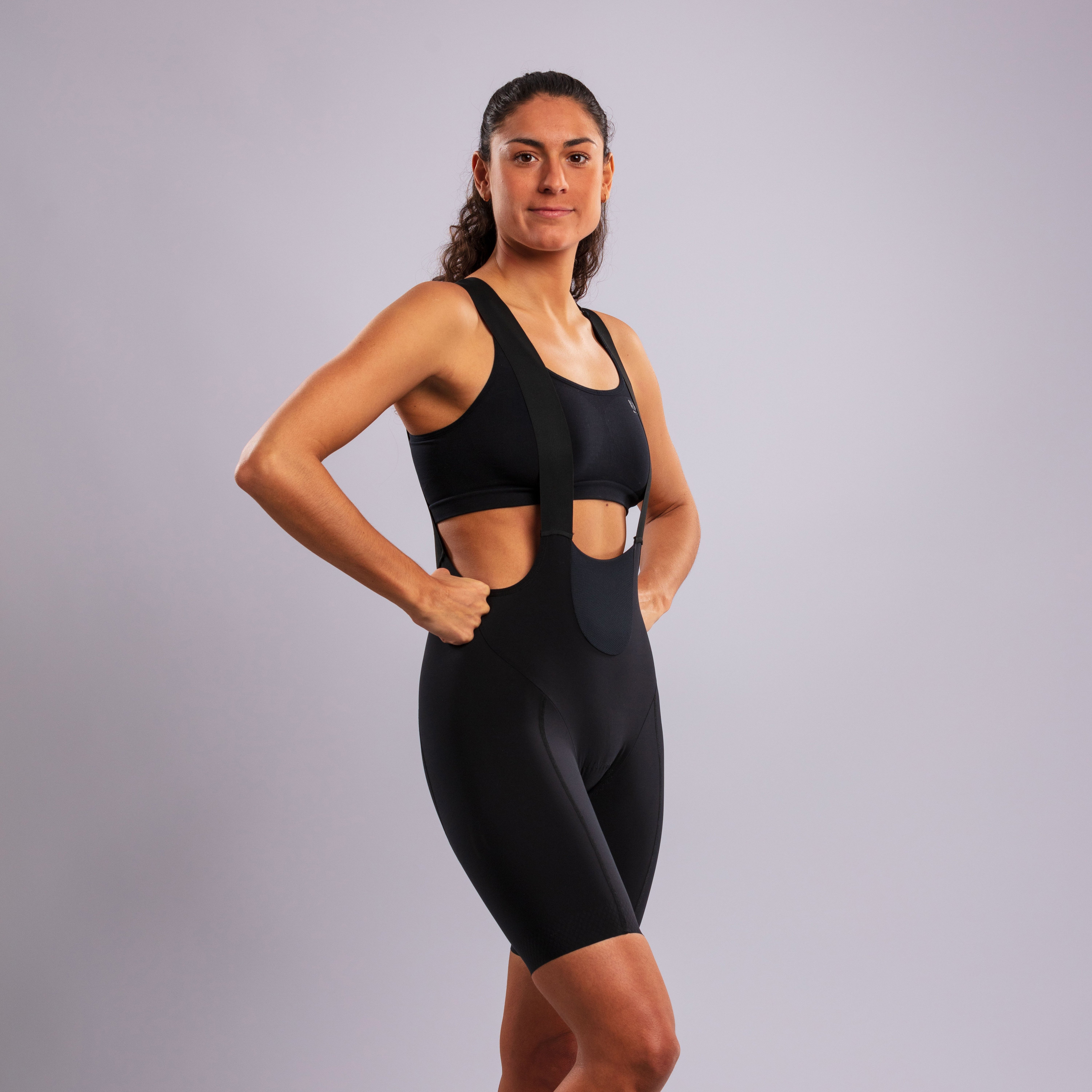 EKOI CORDURA Women's Anti-Abrasion Black BibShorts