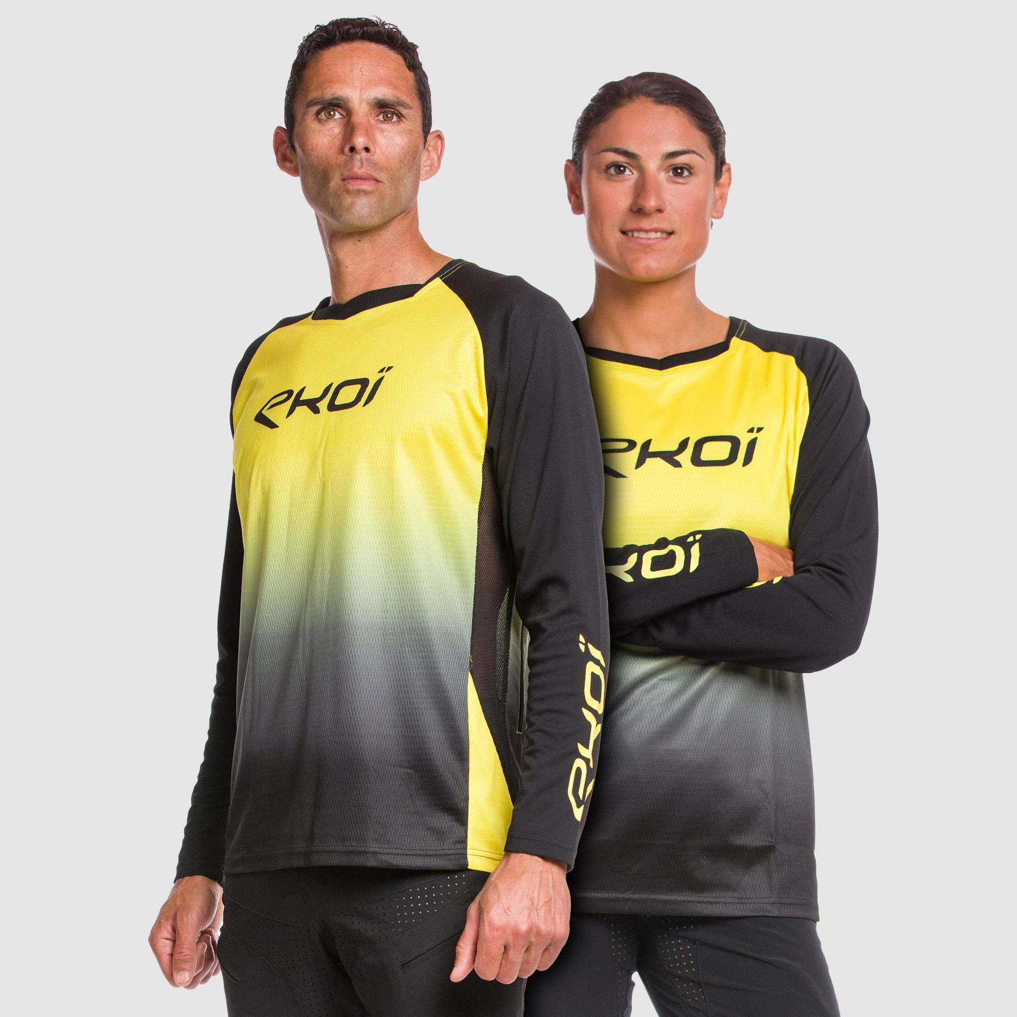 Long Sleeves Jersey EKOI MTB Yellow