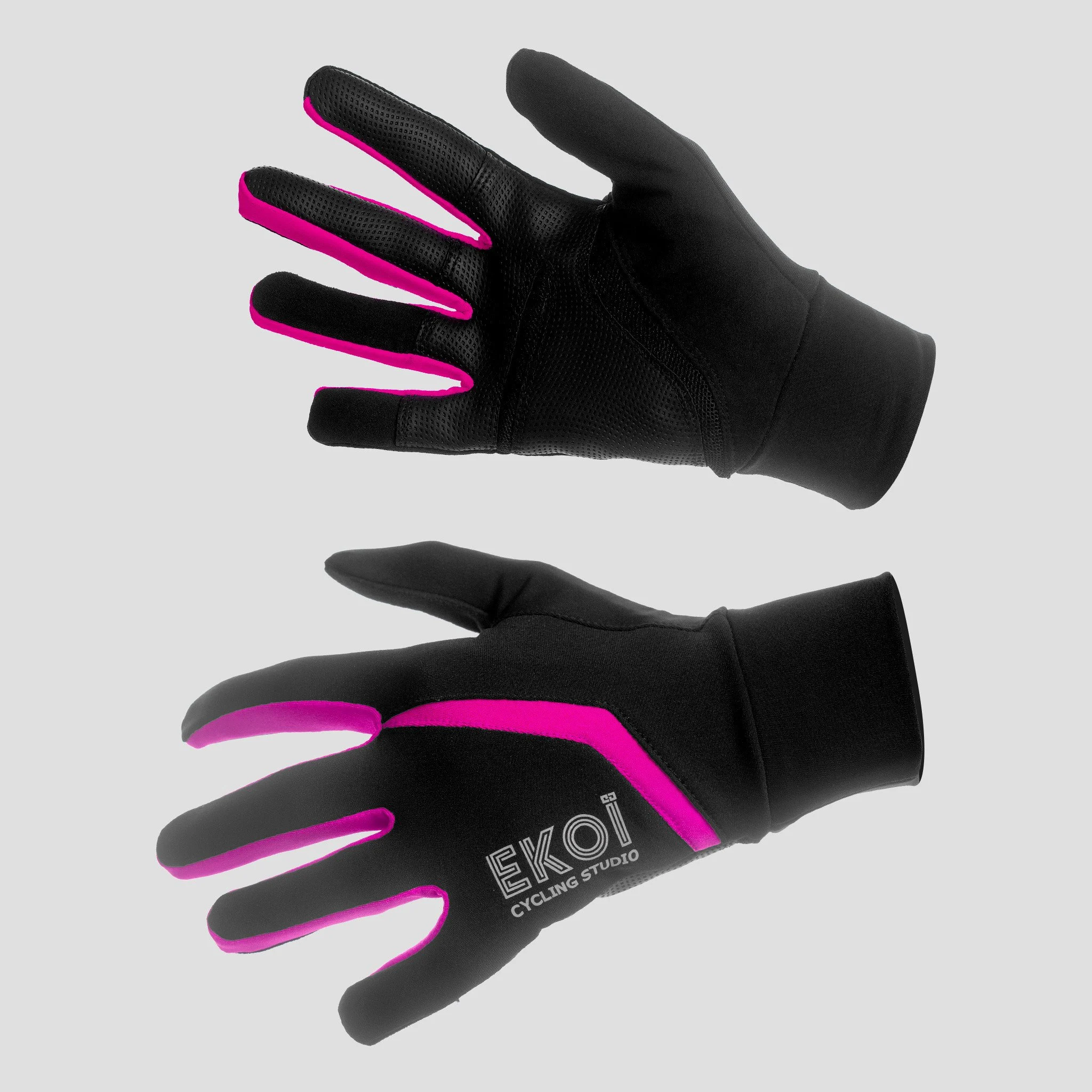 EKOI Women's pink long-fingered gloves