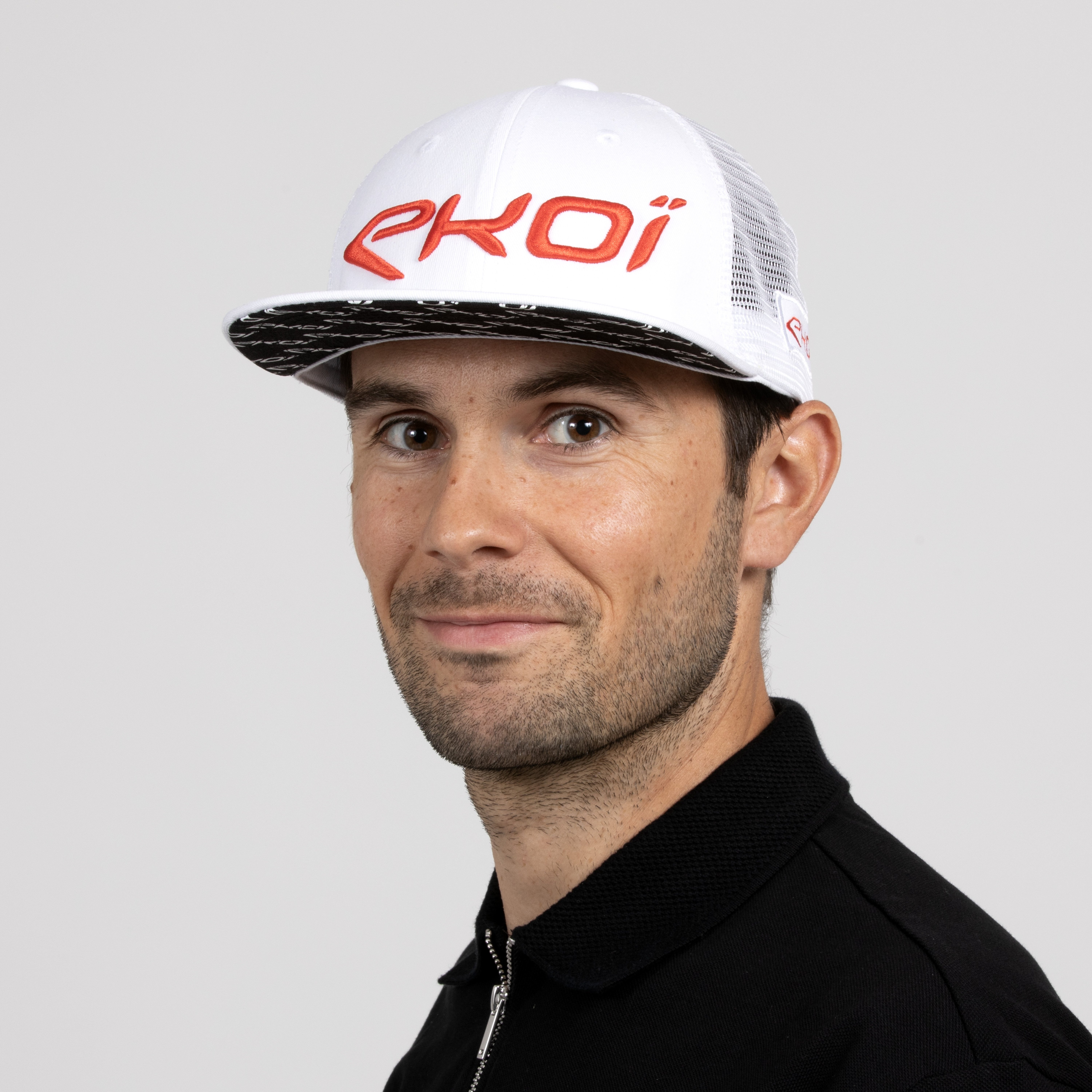 EKOI Flat Visor Cap White