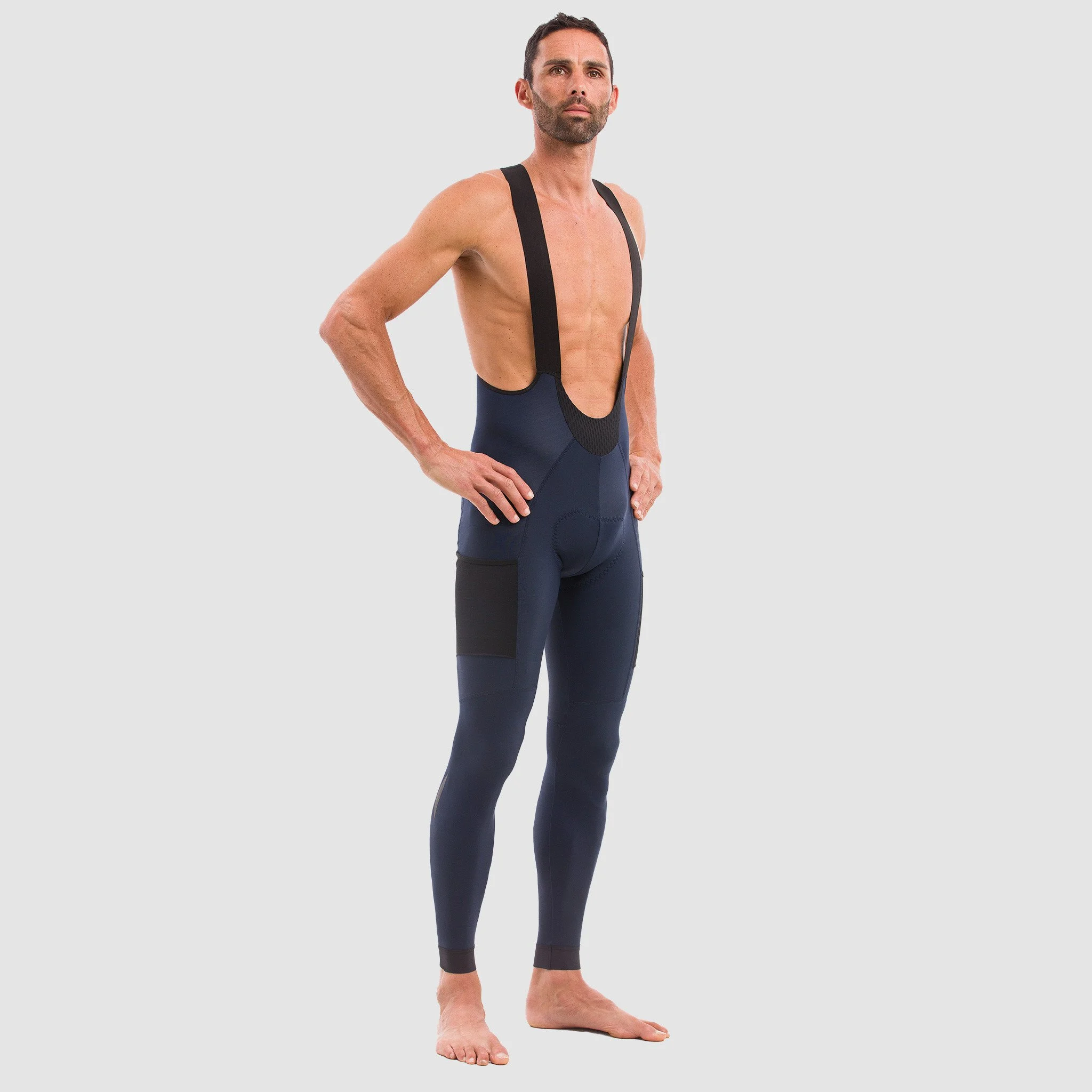 EKOI Gravel Cargo marine blue winter bib tights