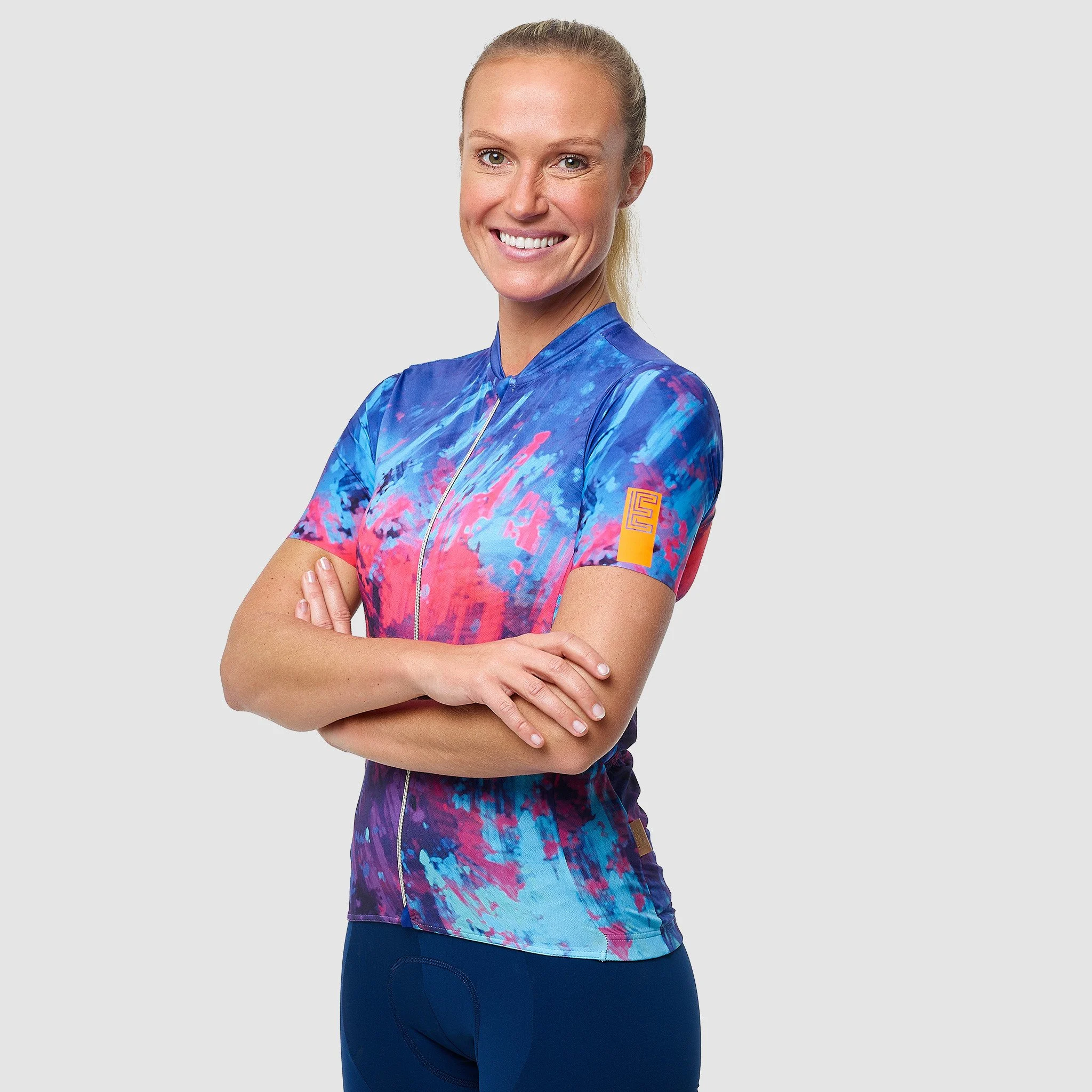 EKOI BLURRED Women's jersey Blue