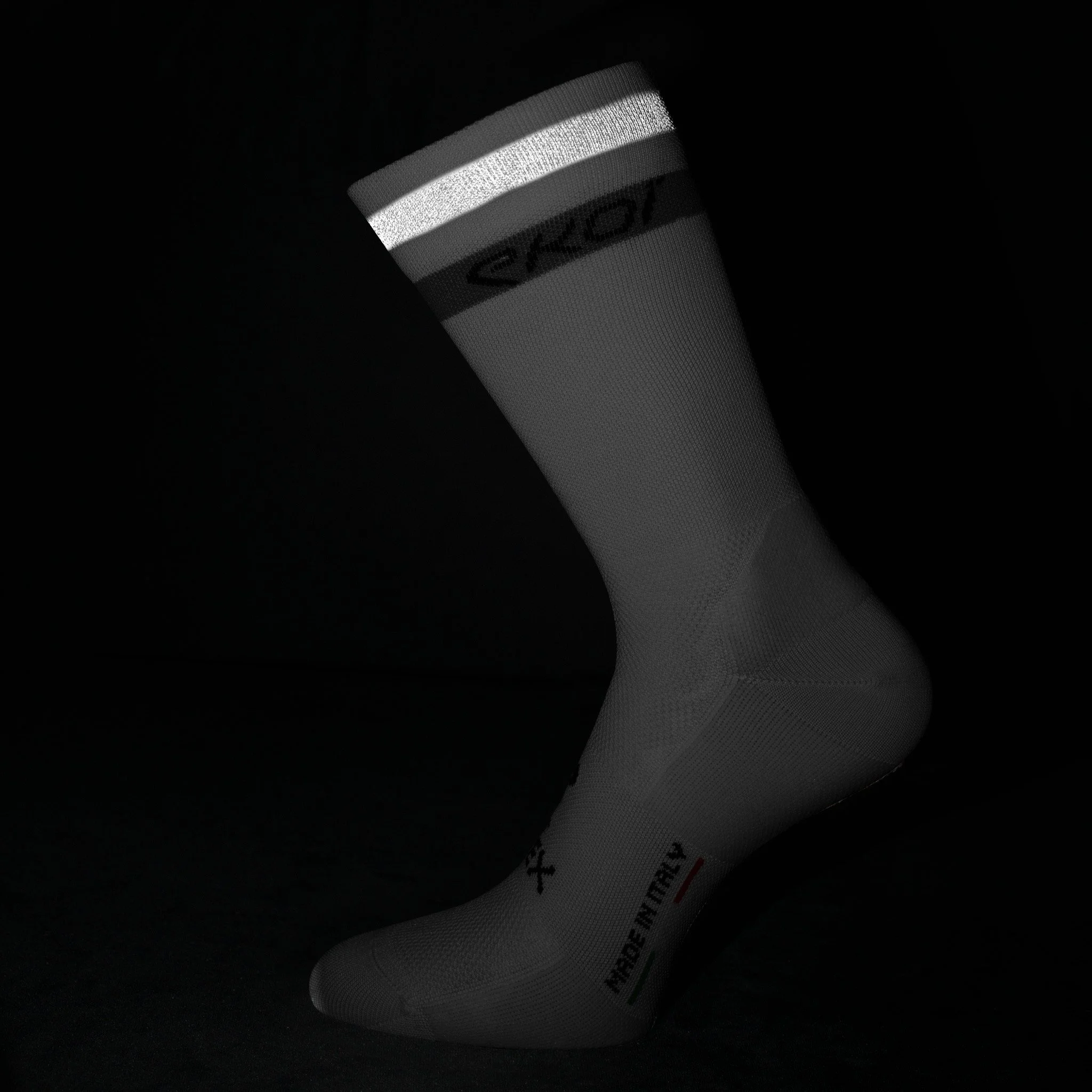 EKOI REFLEX WHITE 18CM CYCLING SOCKS