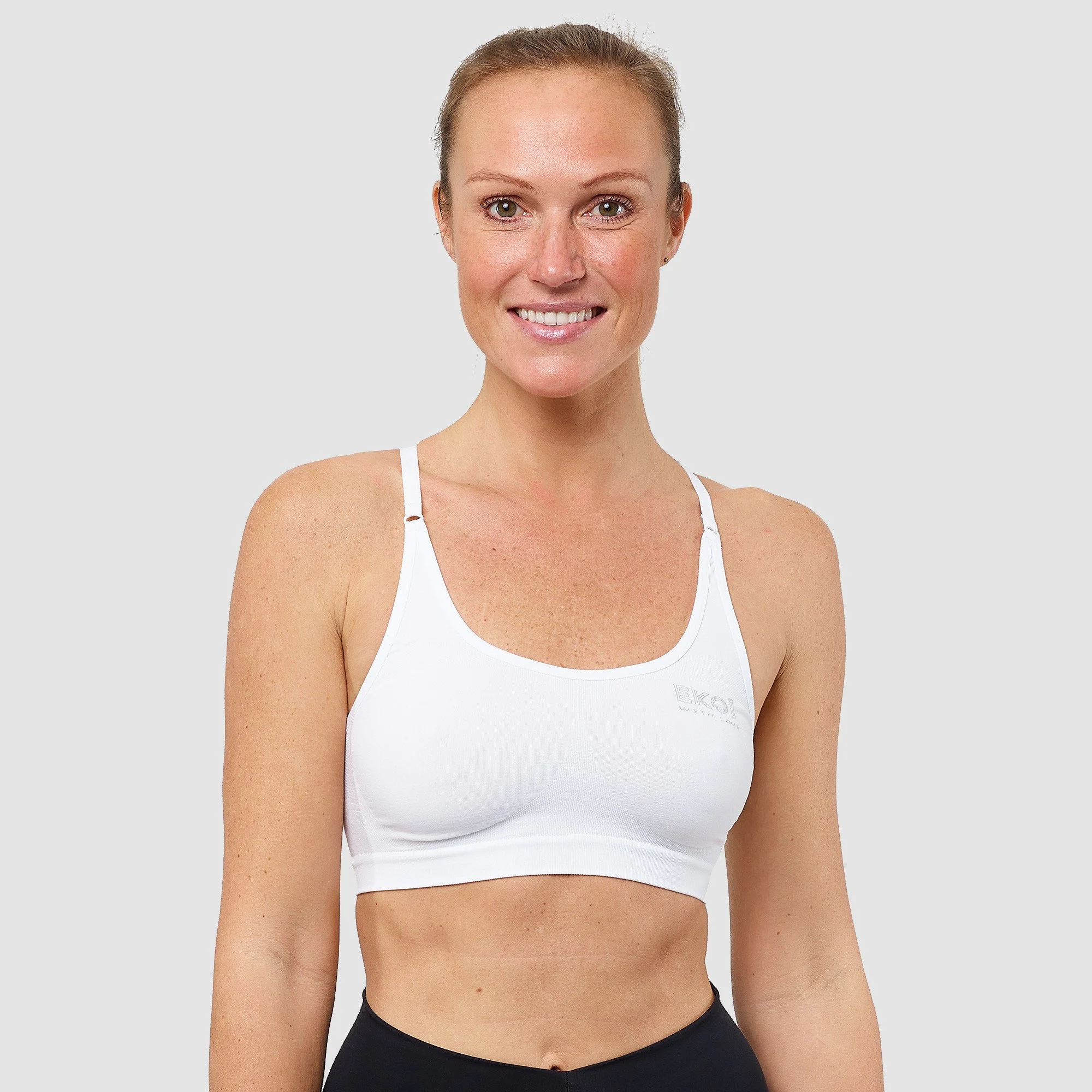 Women Bra Crossed Back White