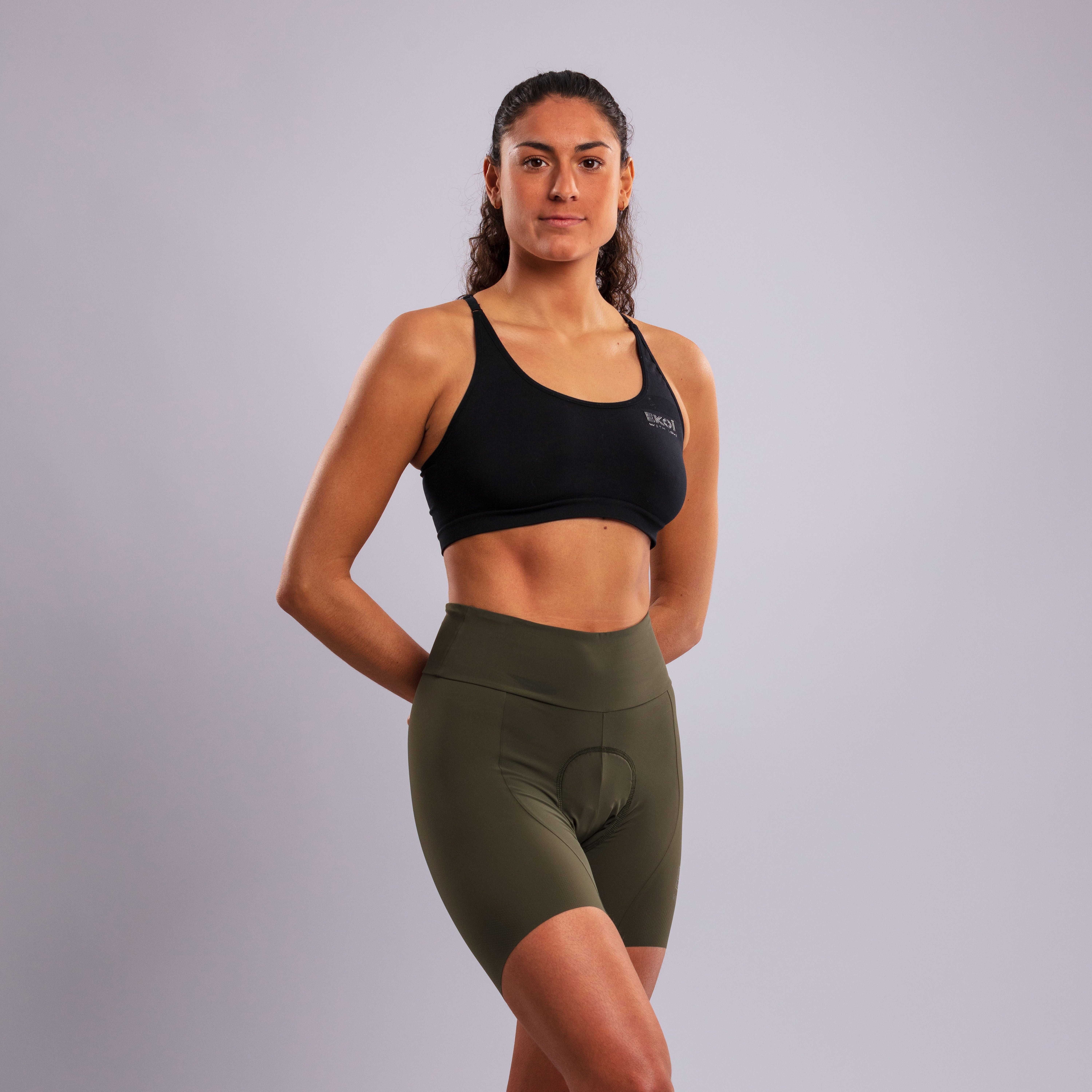 Women's EKOI Perf Essential Khaki Bibshorts